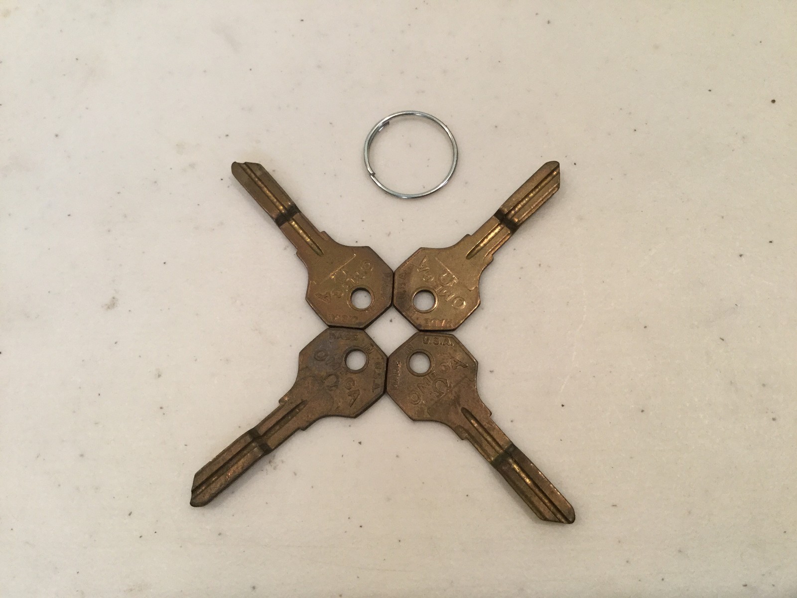 Vintage Yale Omega for 1933 Chrysler automobiles, set of 4- Locksmith