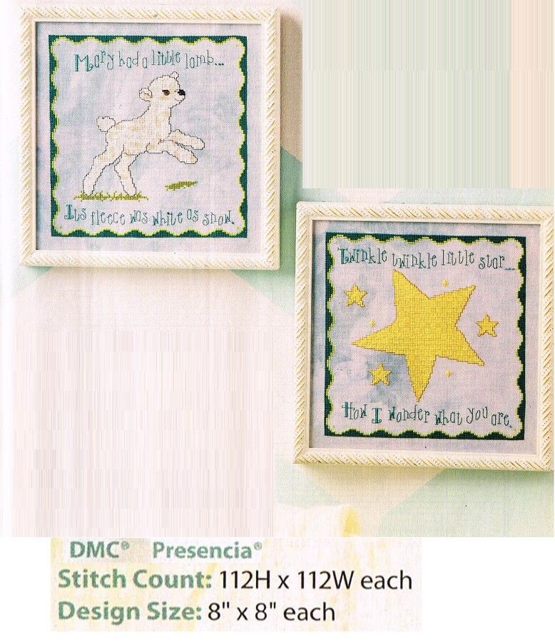 NURSERY RHYMES  CROSS STITCH   PATTERN ONLY   YD   QEQ