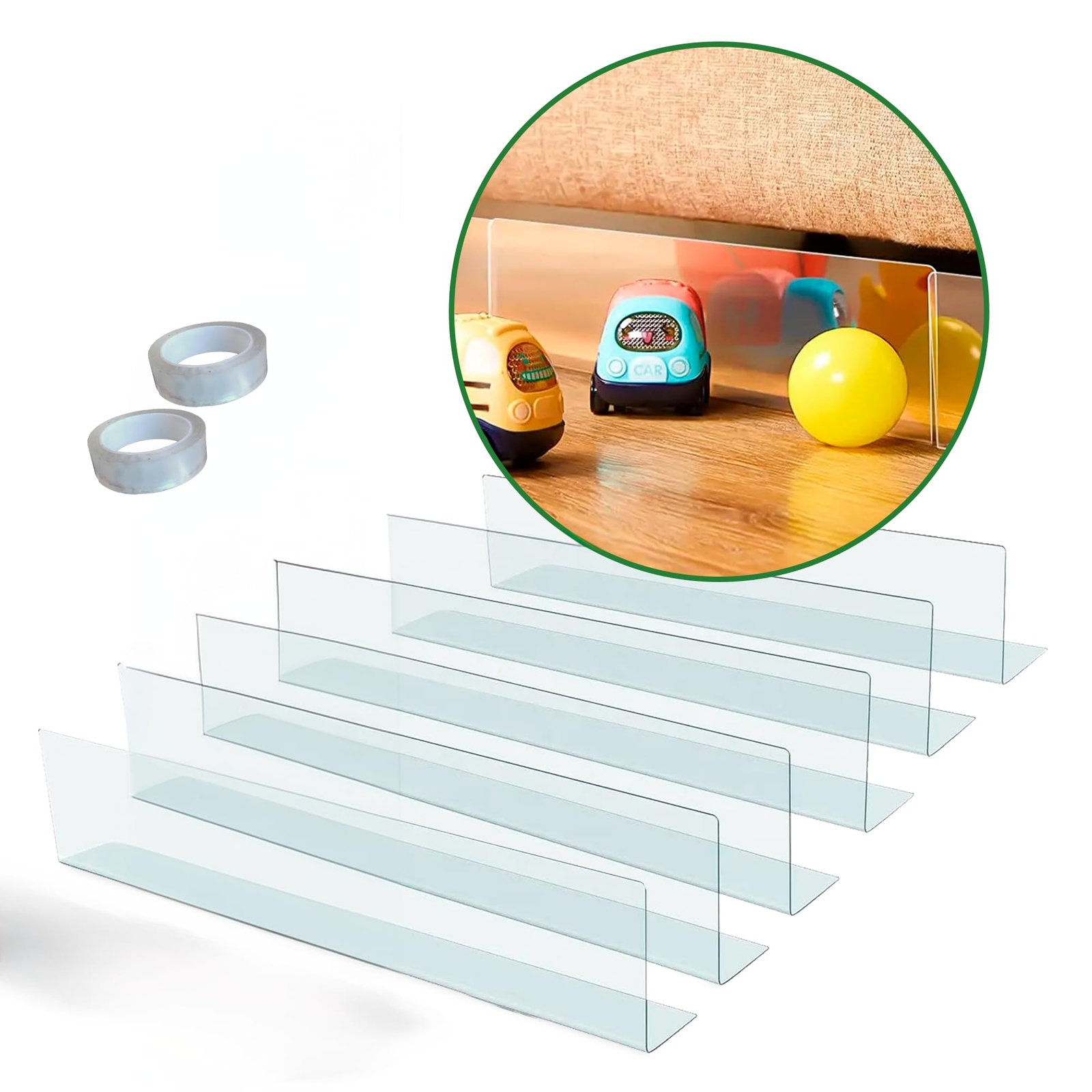 NaturePanther Blocker Under Furniture for Pet Toys Sustainable 6PCs - Under Bed