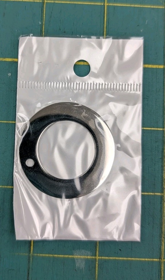 10 Stainless Steel Font Fixation Brand Washer Size 1 1/2" 38 mm With Hole Charm