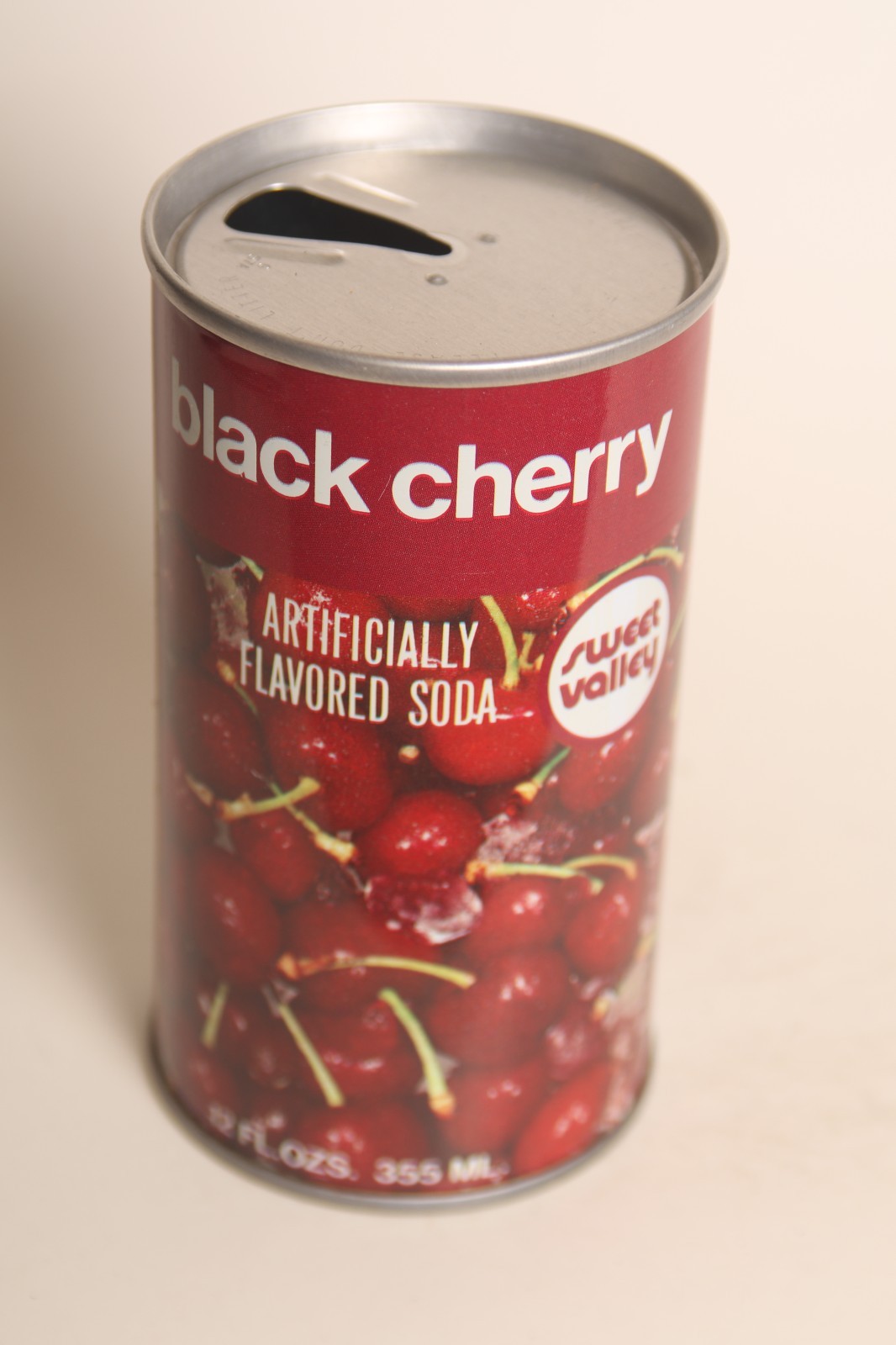 Sweet Valley Black Cherry soda can - 12oz