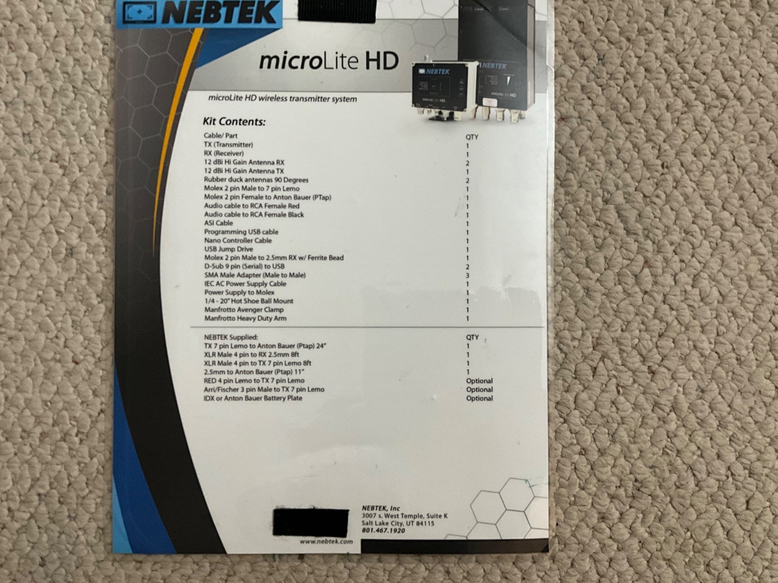 Vislink Microlite Wireless Transmitter & Receiver. Very good condition