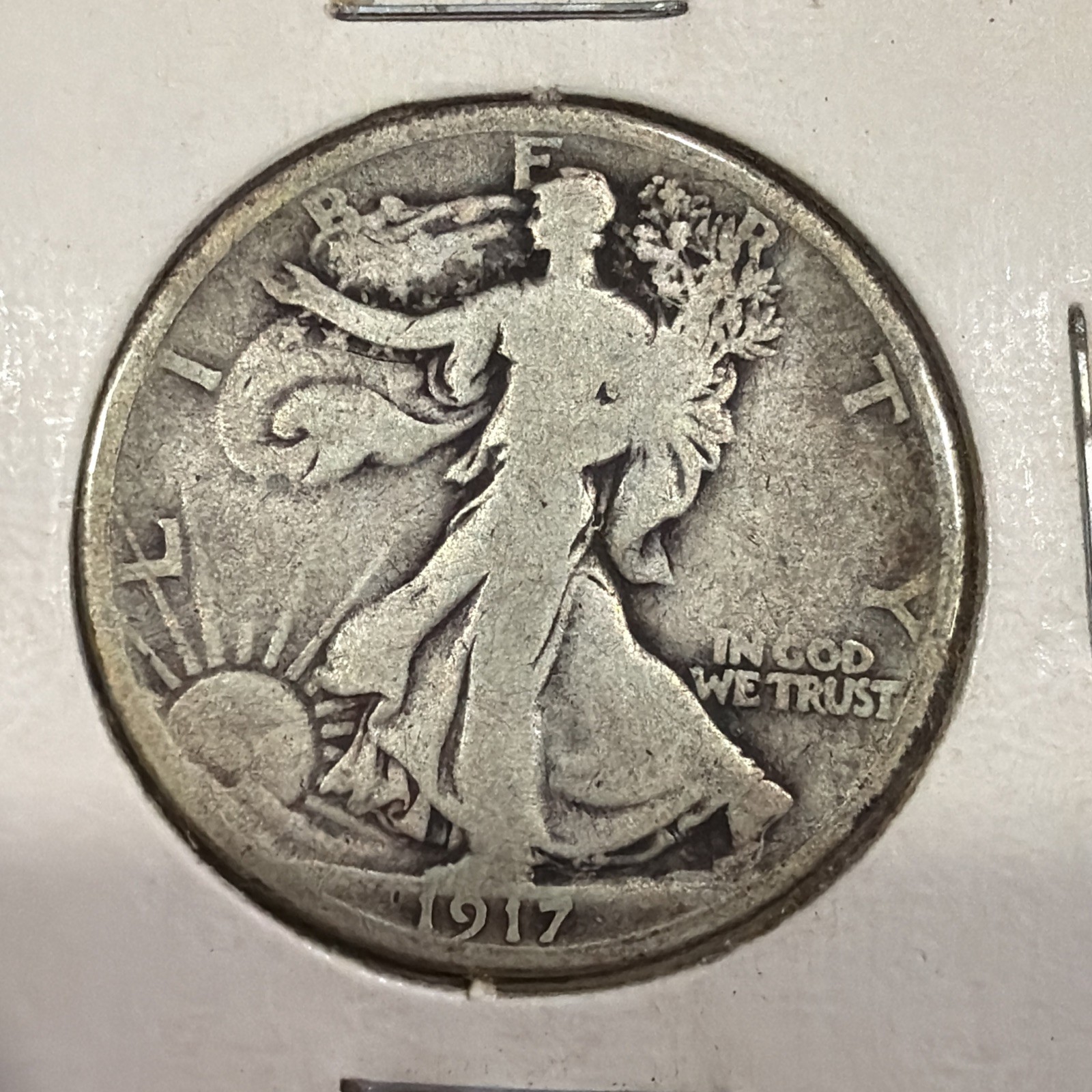 1917 WALKING LIBERTY SILVER HALF DOLLAR   022415