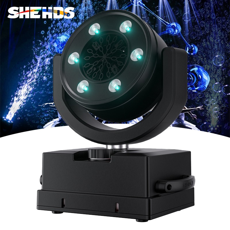 SHEHDS 100W Moving Head Bubble Machine RGBY LED Light Stage Effect DJ DMX Remote