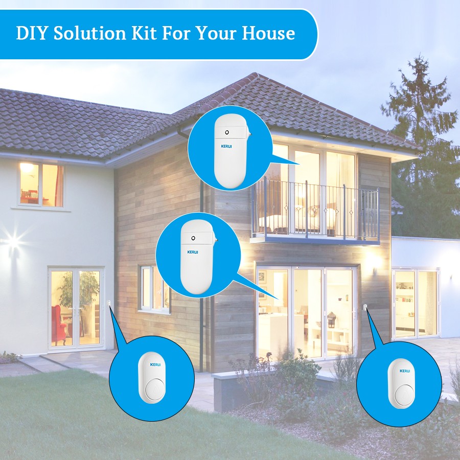 No Batteries Needed Wireless Security Doorbell 330Ft Coverage 52 Pleasant Chimes