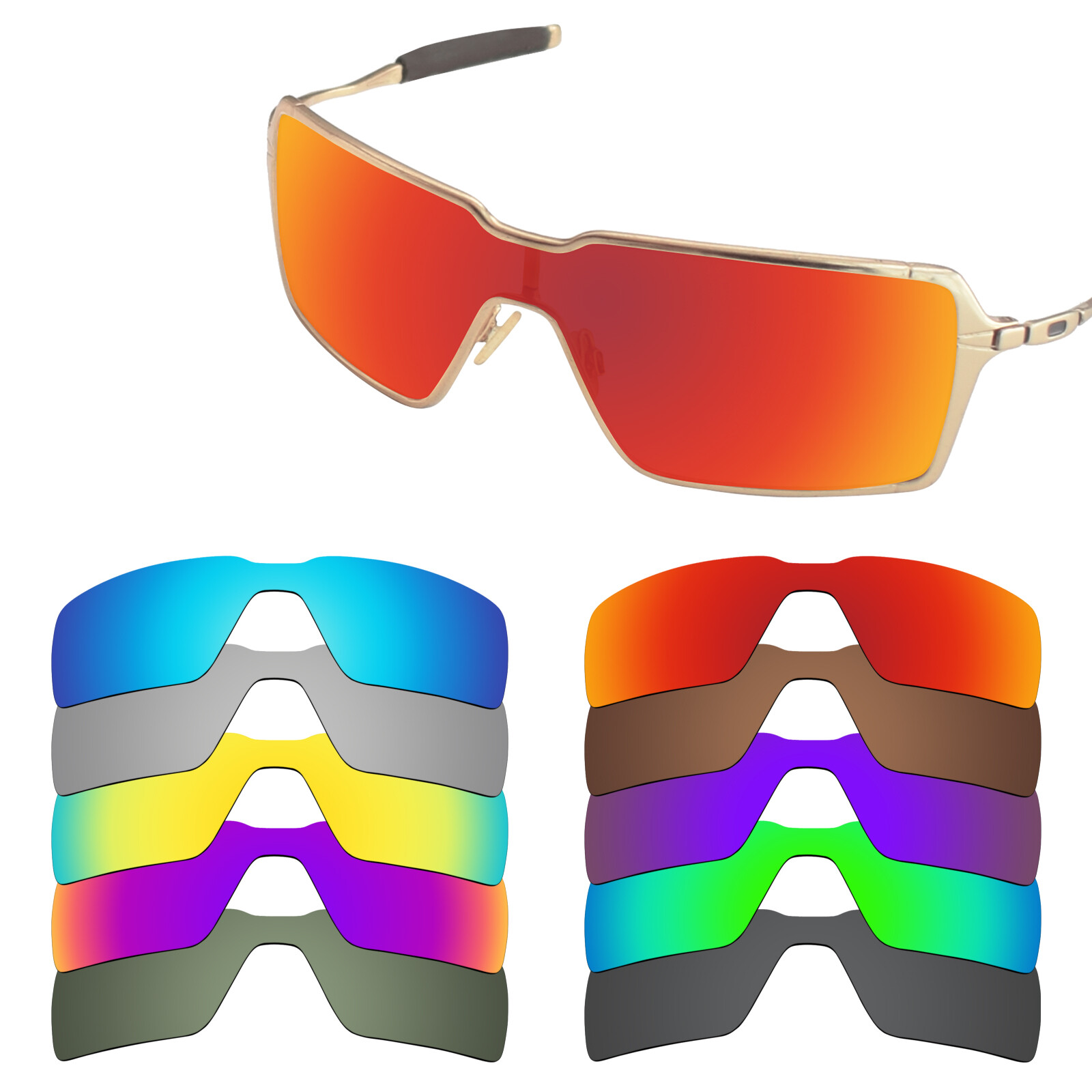 EYAR Replacement Lenses for-Oakley Probation Sunglasses - Multiple Options