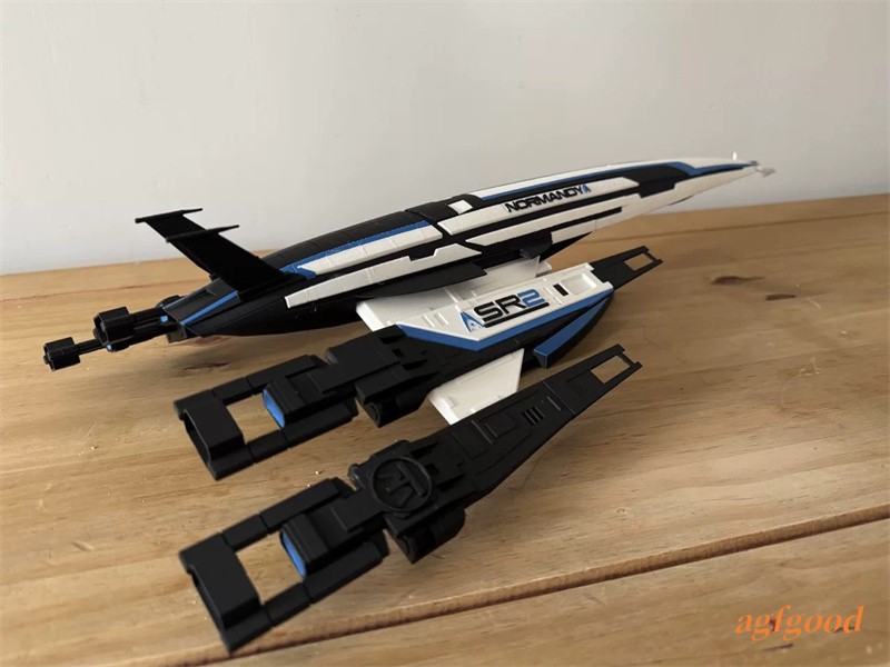 MASS EFFECT SSV Normandy SR2 Spaceship Painted Model 3D Build Length 50CM