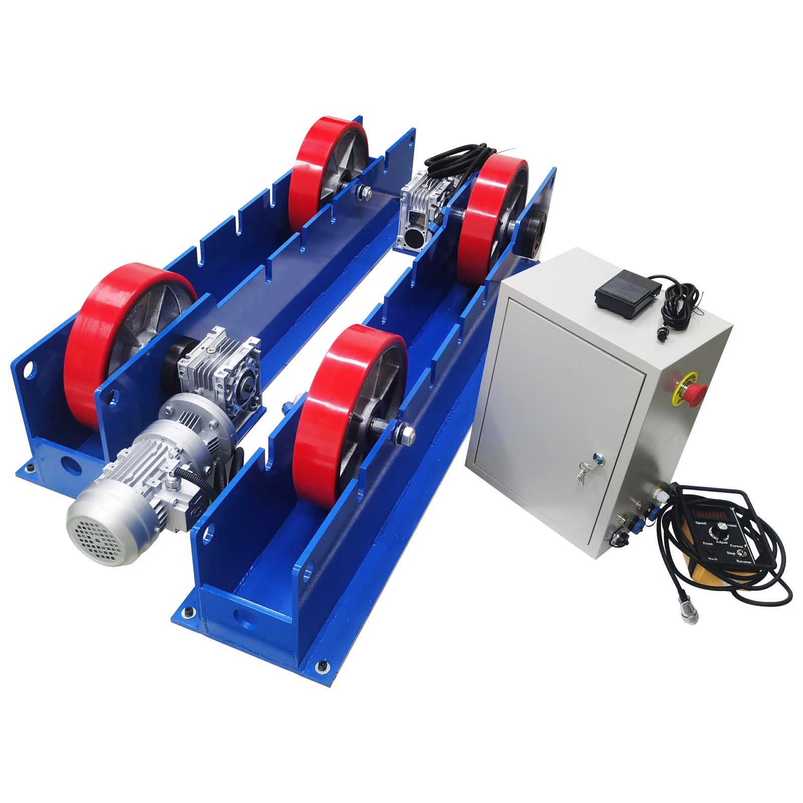3 Ton Adjustable Welding Turning Roller Stand Rack Pipeline Welding Frame 220V