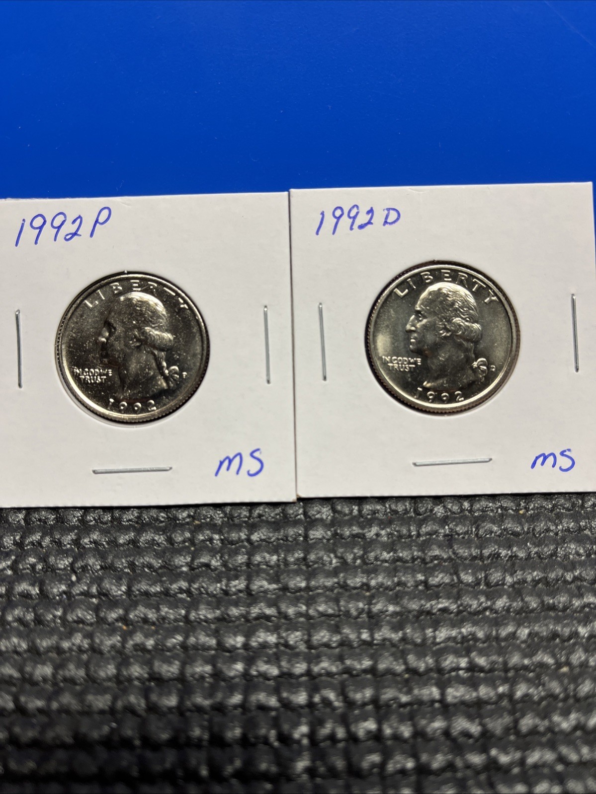 1992 P&D Washington Quarter Set