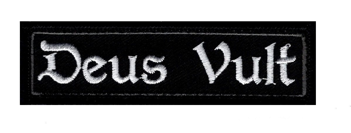 Deus Vult christian Templar Knight in God Wills Hook Patch (3.75 X 1.0) DV3