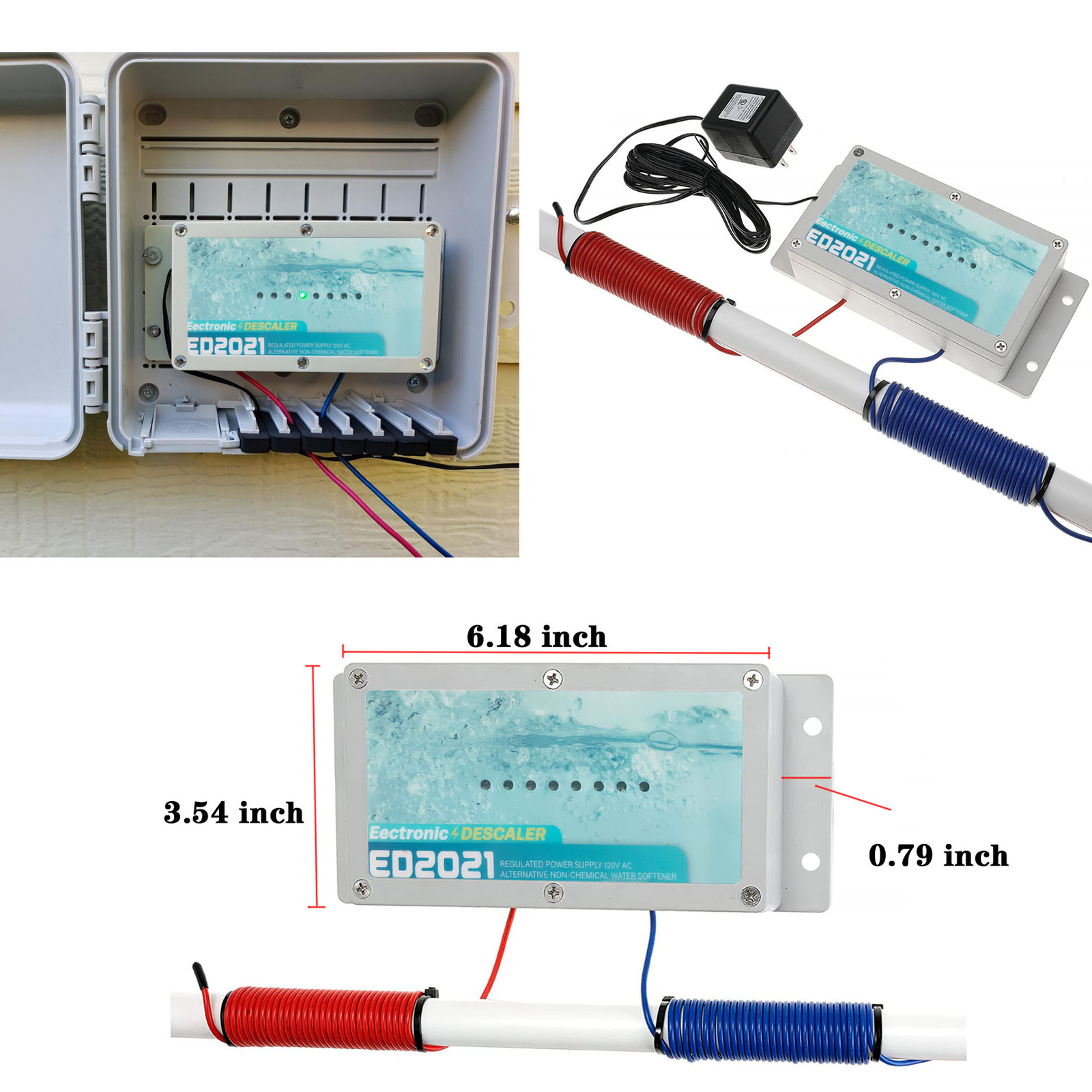 Electronic Water Descaler - Reduce Limescale & Rust