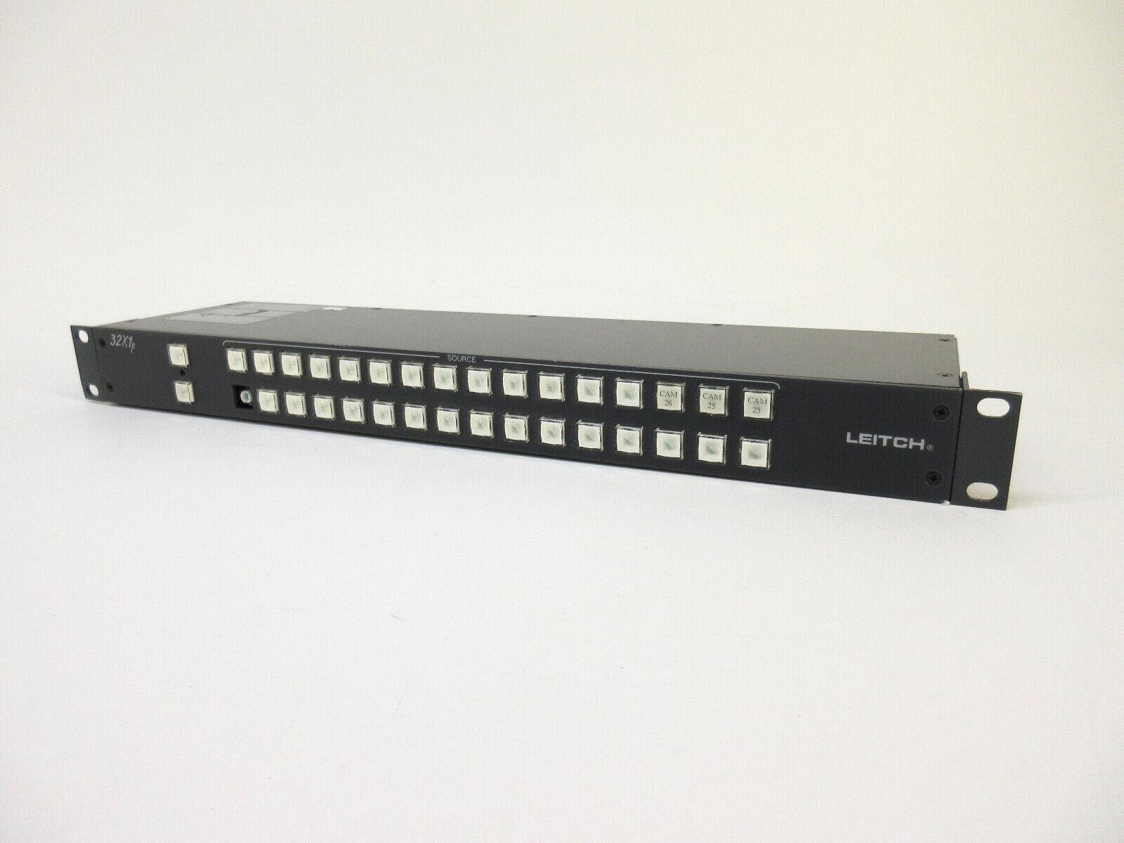 Leitch RCP-32X1P 1RU Remote 32x1 Programmable Push Button Switch Panel