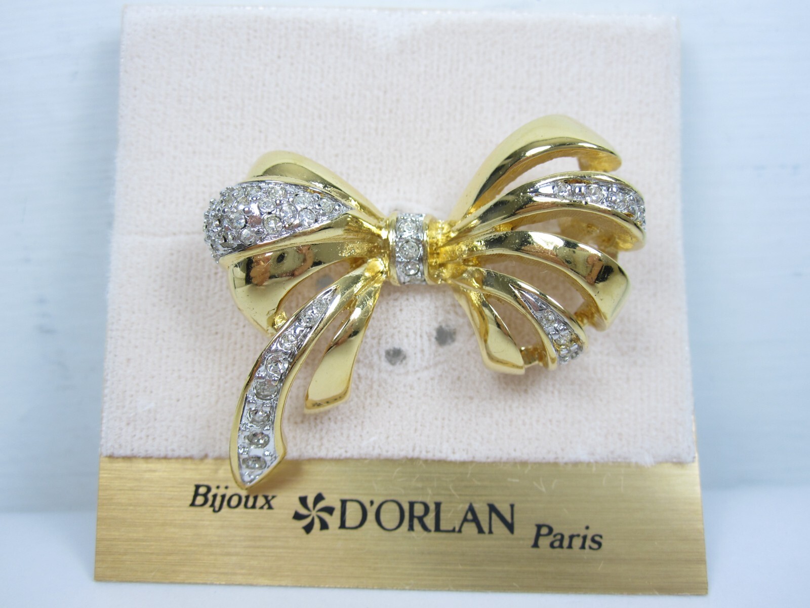 D'Orlan Gold Plated Brooch with Swarovski Crystals - 5928