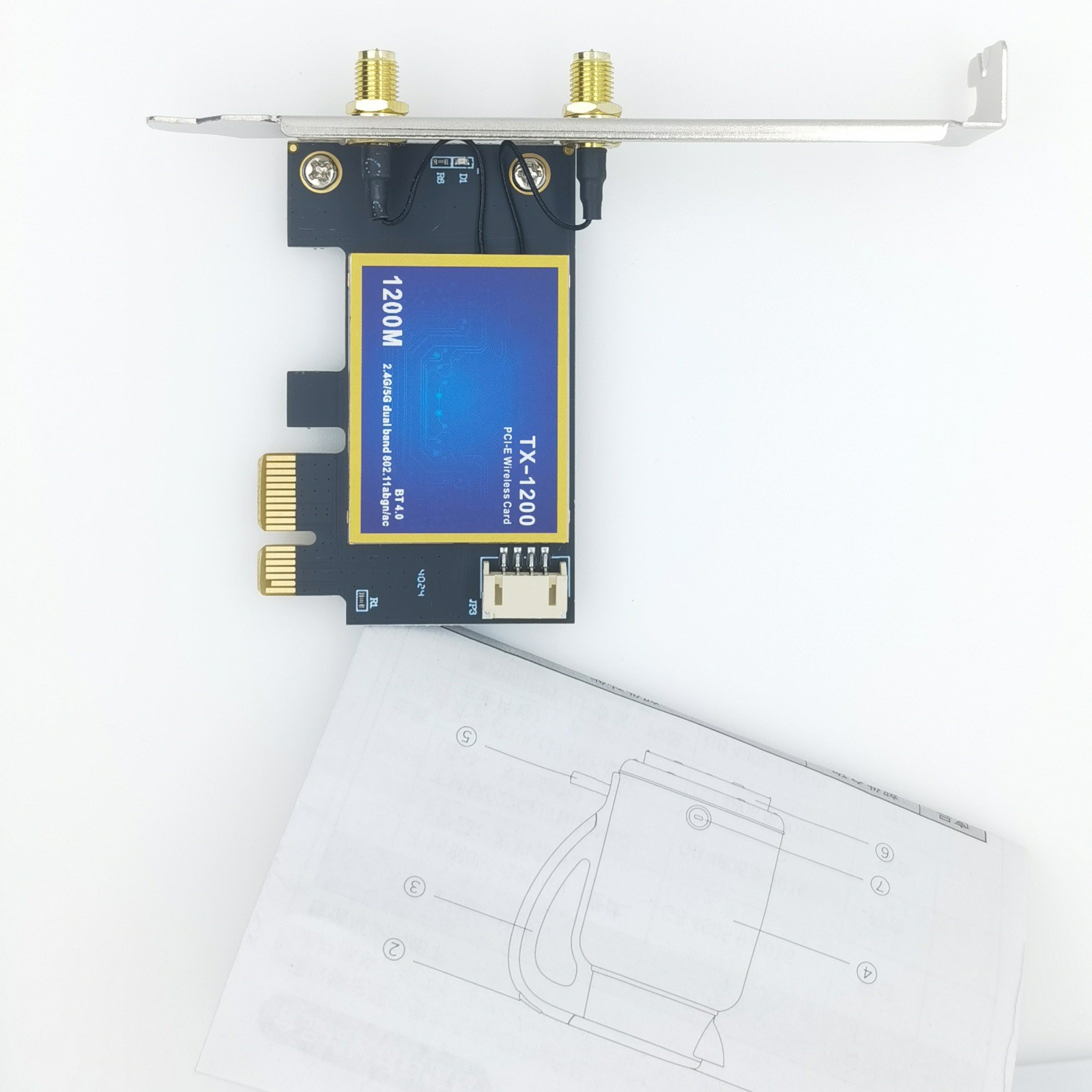 Wireless Network Bluetooth 4.0 Card Built In Bt 4.0 Technology TX-1200 Model