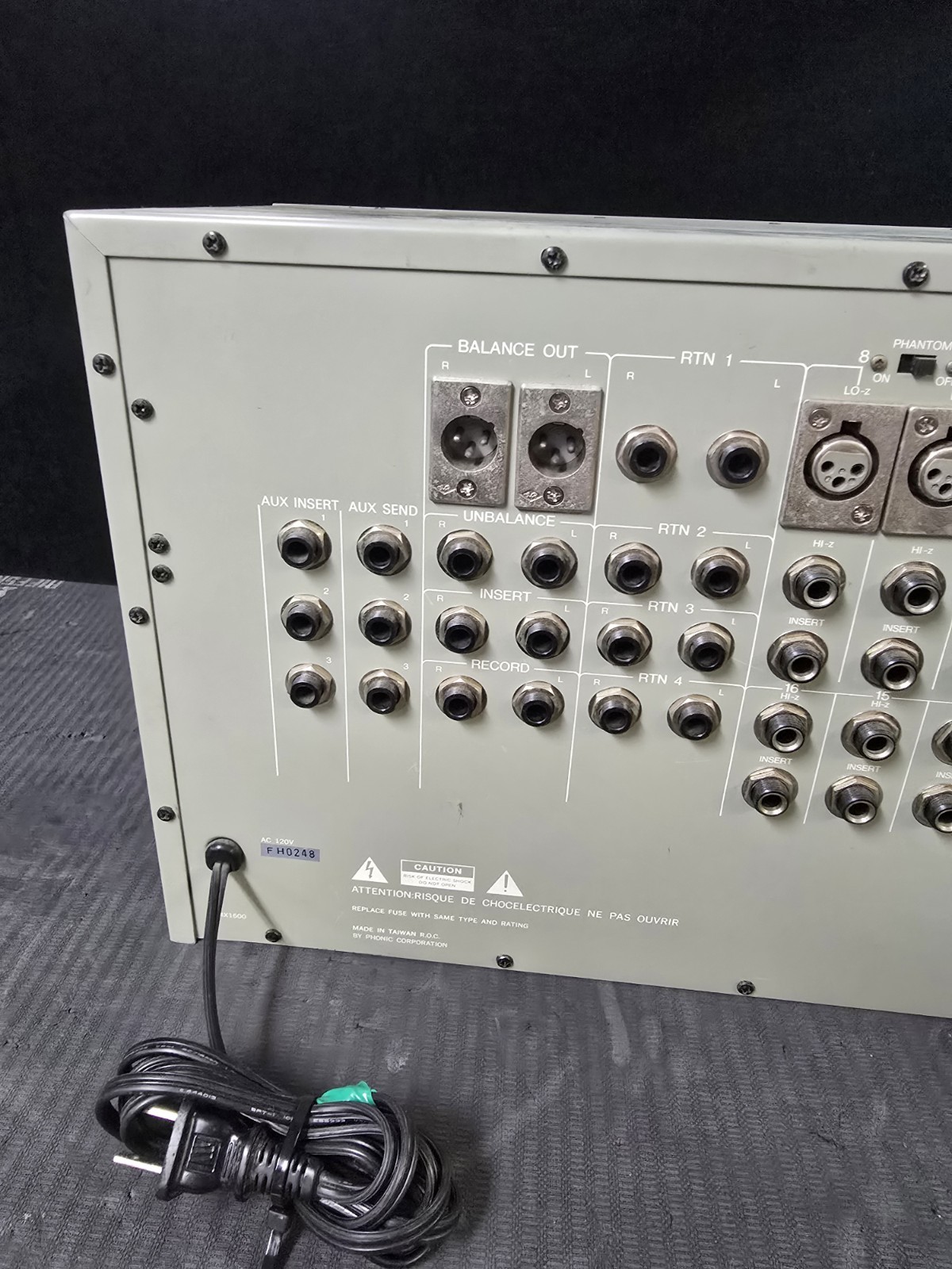 PHONIC PMX1600 16 CHANNEL Rack-Audio-Mixer Tested Working