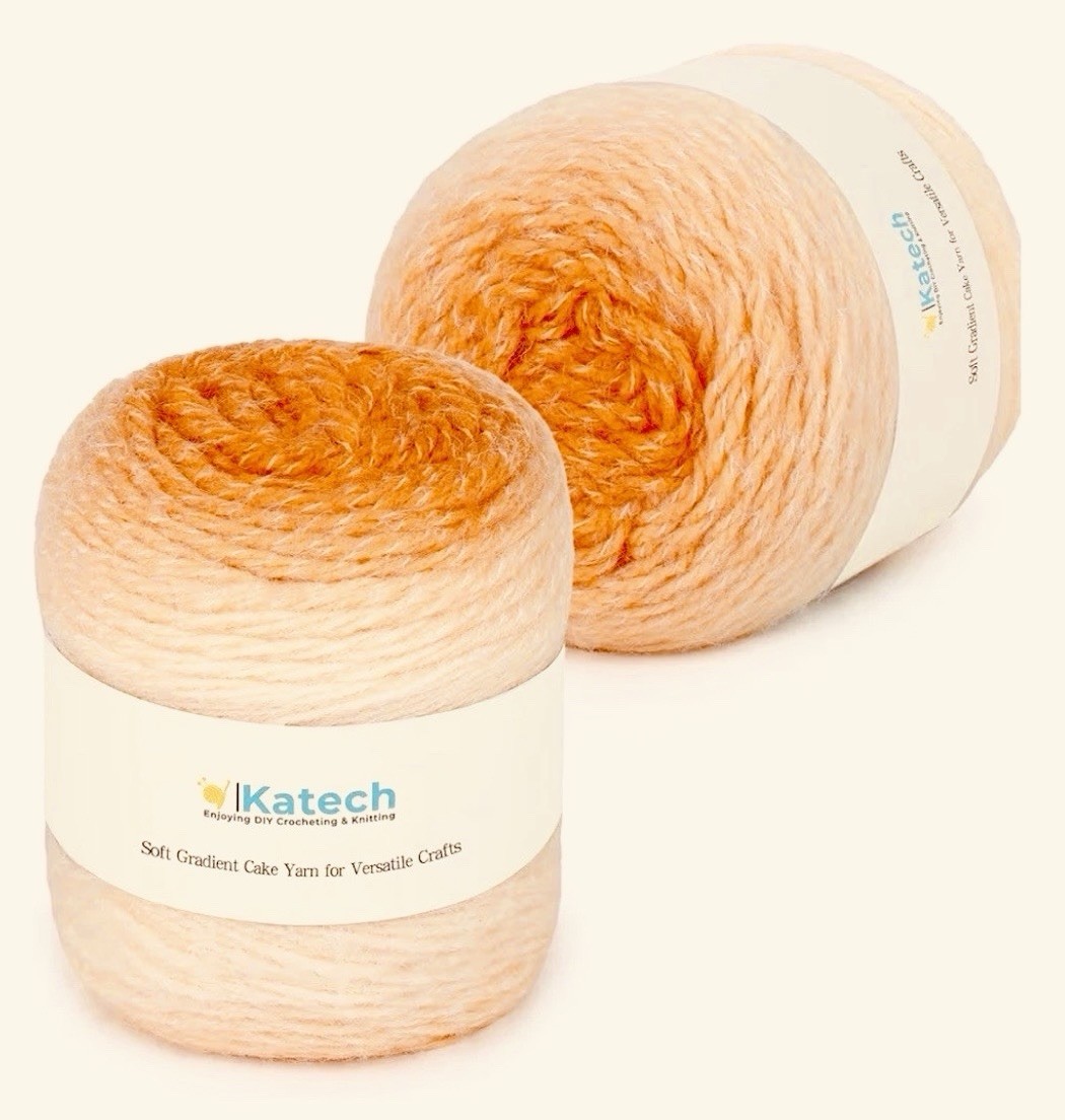 Lot Of 4! NEW Katech Ombre Gradient Yarn Cake - Large 200g Skeins for Crocheting
