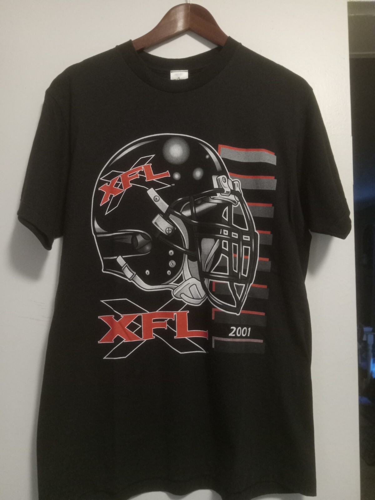 Vintage XFL Kickoff Tour 2001 Football T Shirt Size LG