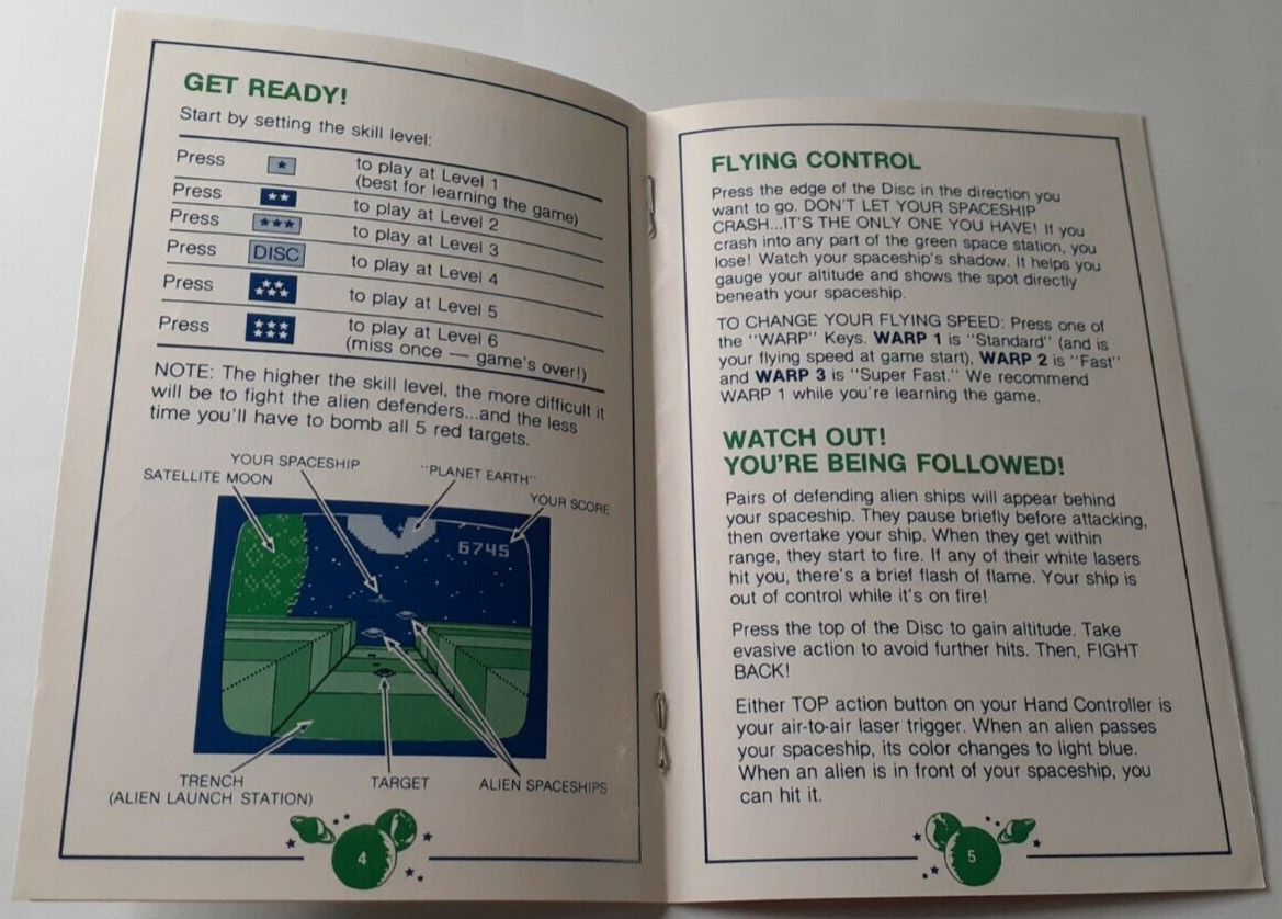 Mattel Electronics Intellivision 1981 Star Strike Instructions Manual