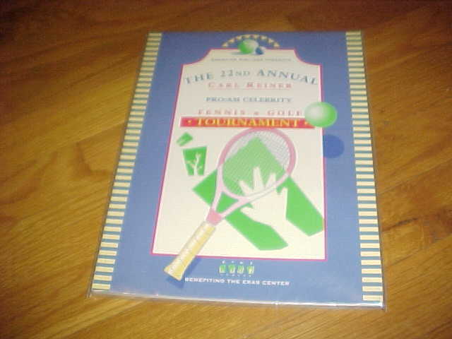 1995 Carl Reiner Pro Am Celebrity Tennis & Golf Tournament Program
