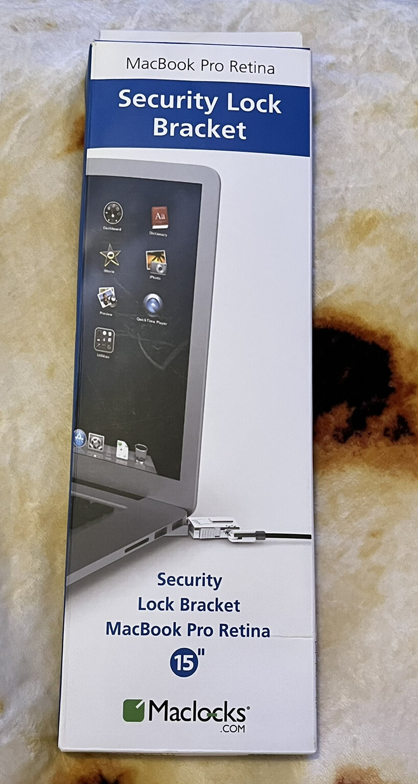 NEW Security Lock Bracket MacBook Pro Retina Maclocks 15" inch MBPR15 BR WEDGE
