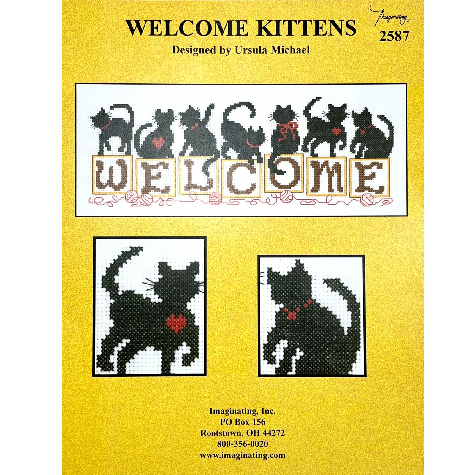 Welcome Kittens #2587 Cross Stitch PATTERN Chart Ursula Michael for Imaginating