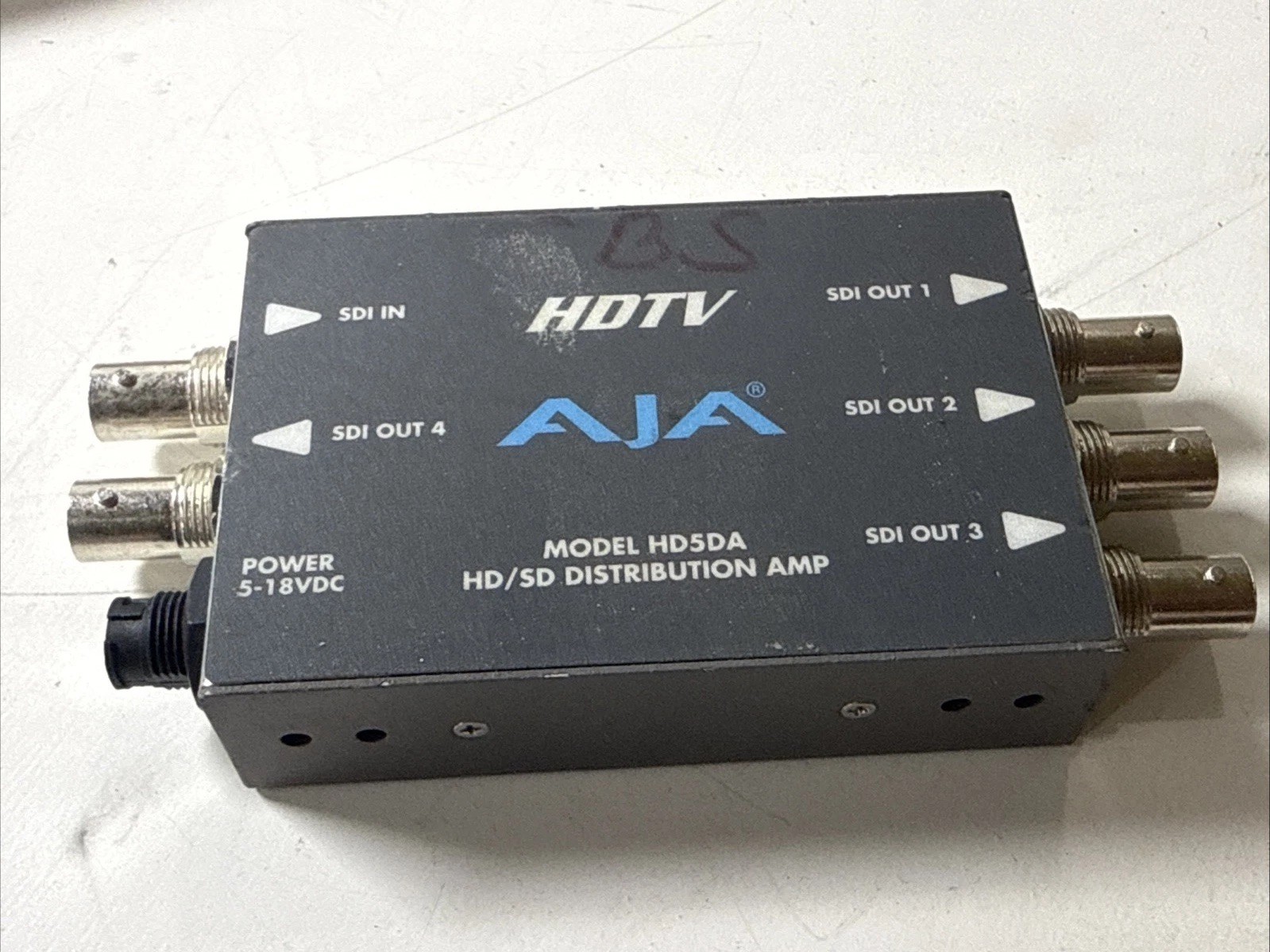 AJA HDTV HD5DA Compact Serial Distribution Amplifier | No Power Supply