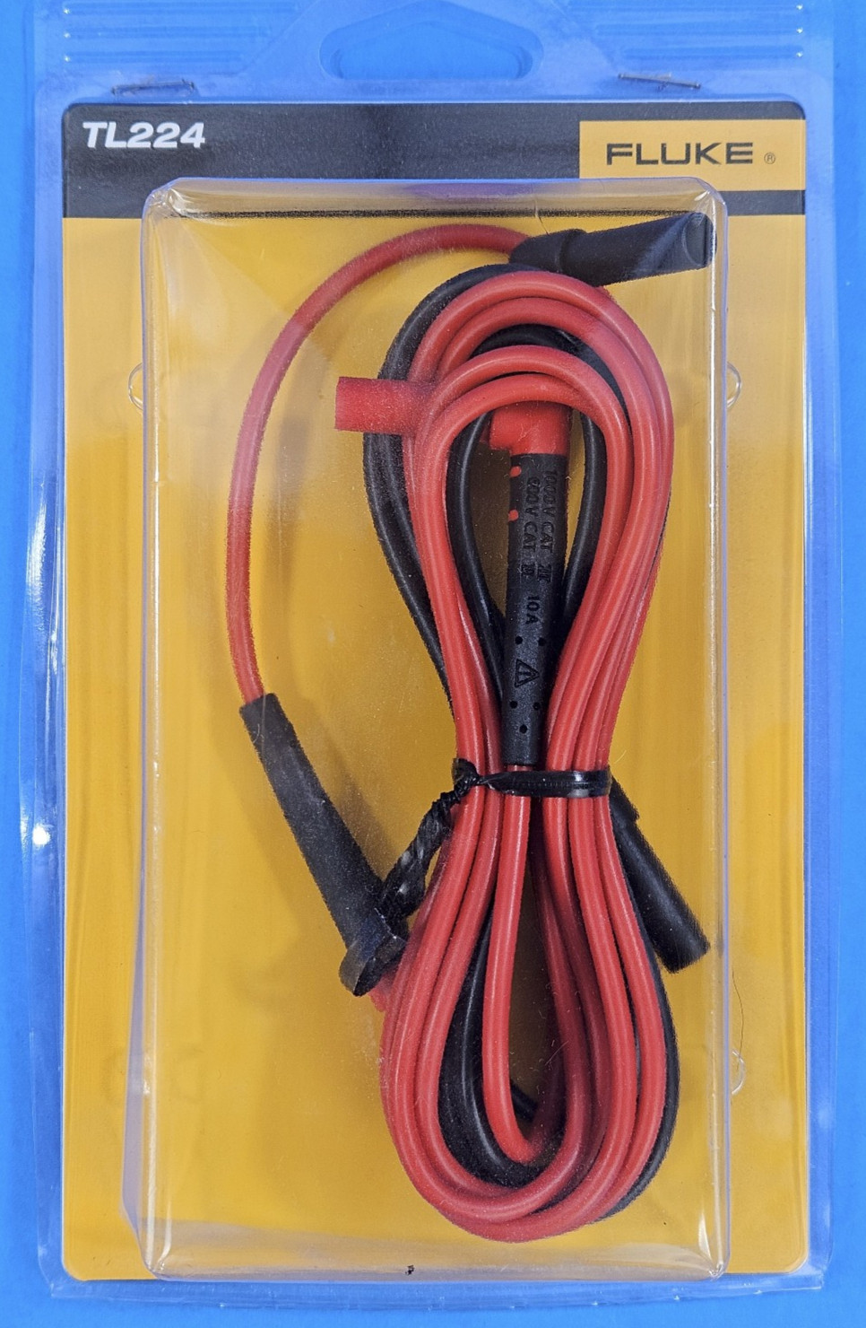New Fluke TL224 SureGrip Silicone Test Leads 1.5m Right Angle DMM Probes!