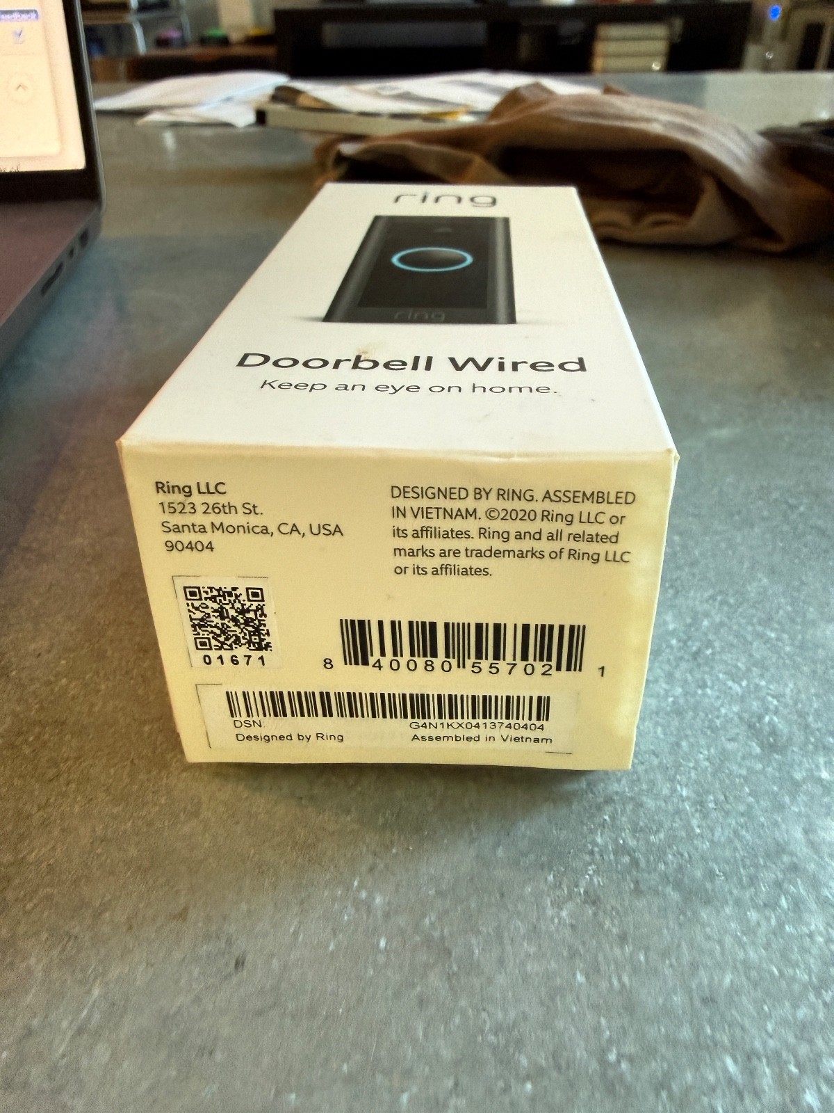 Ring Video Doorbell Wired - Black
