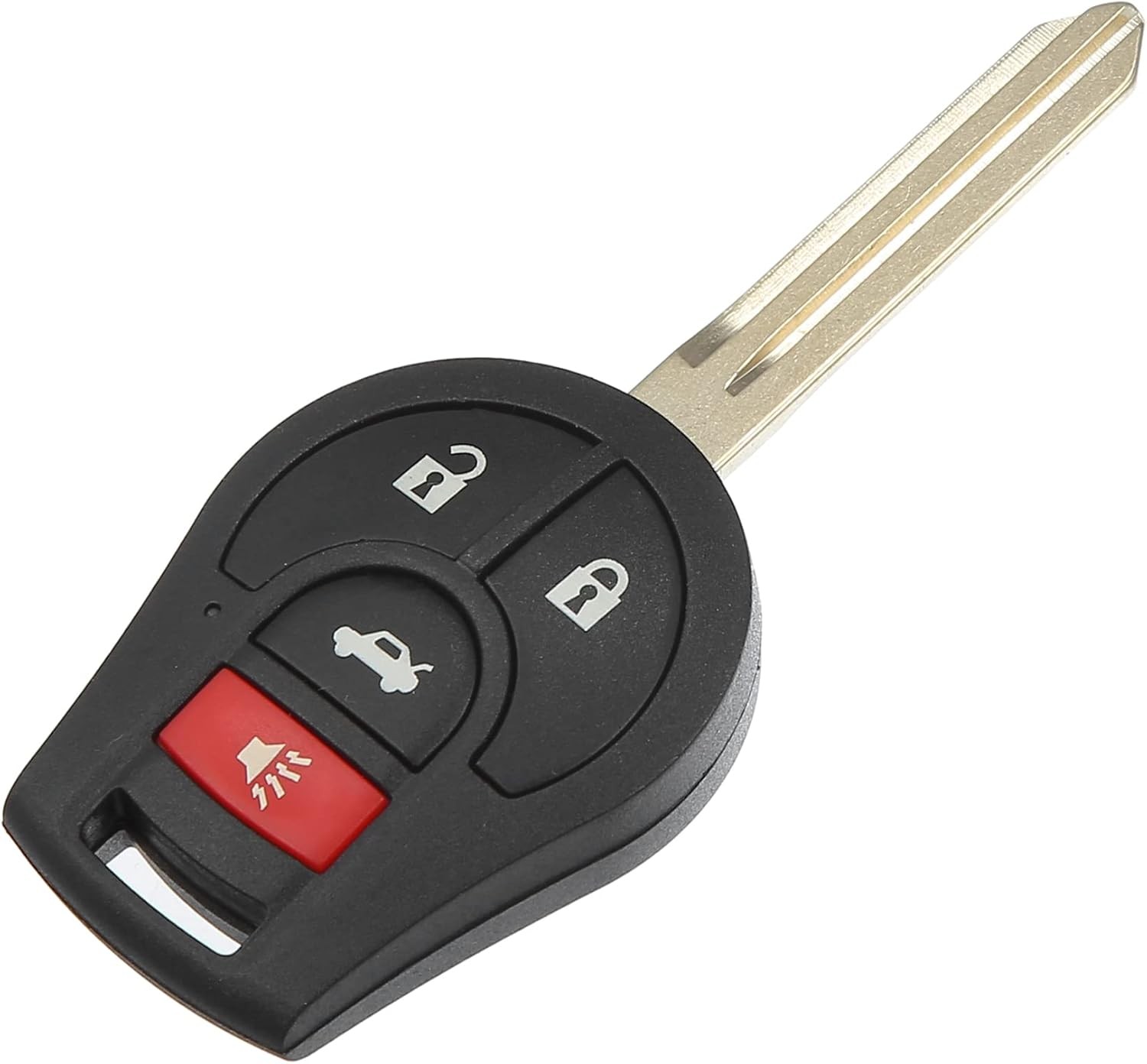 315 MHz Key Fob Keyless Entry Remote Fit for Nissan Versa Rogue - Pack of 1 Blac
