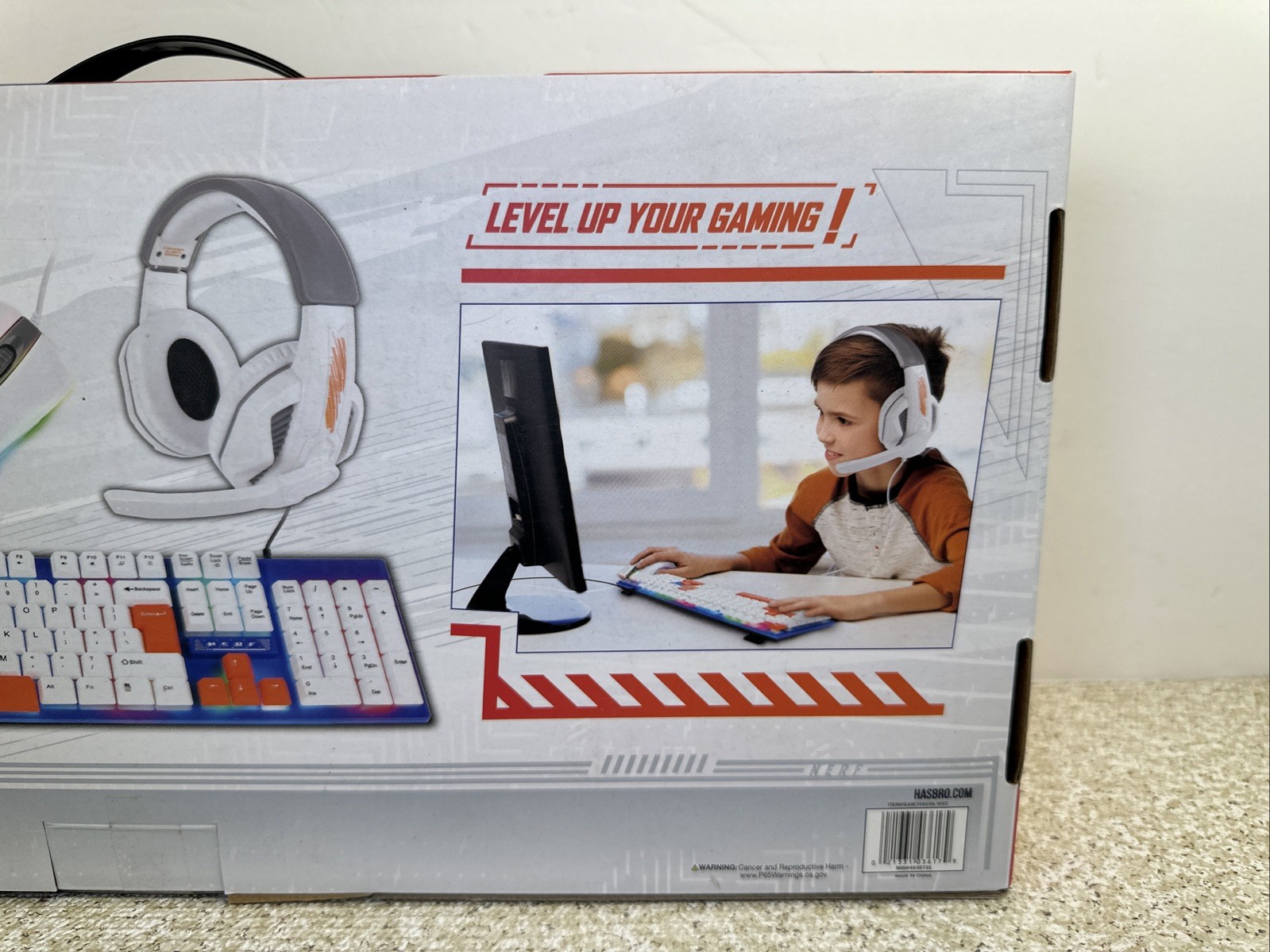 NERF PC Gaming Combo Set Includes Keyboard, Headset & Mouse Brand New Sealed