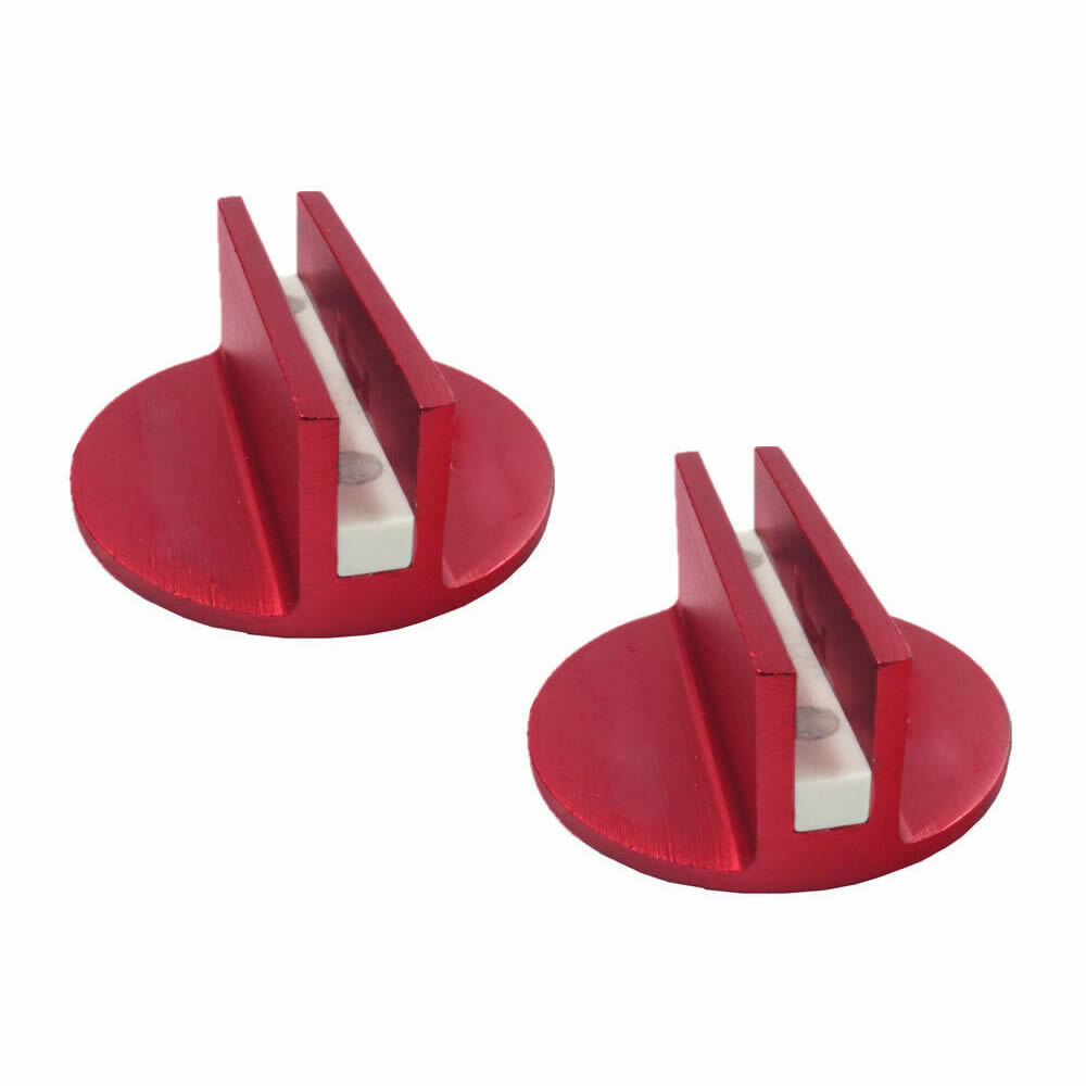 2Pcs Universal Floor Jack Disk Rubber Pad Adapter Tool Billet Aluminum