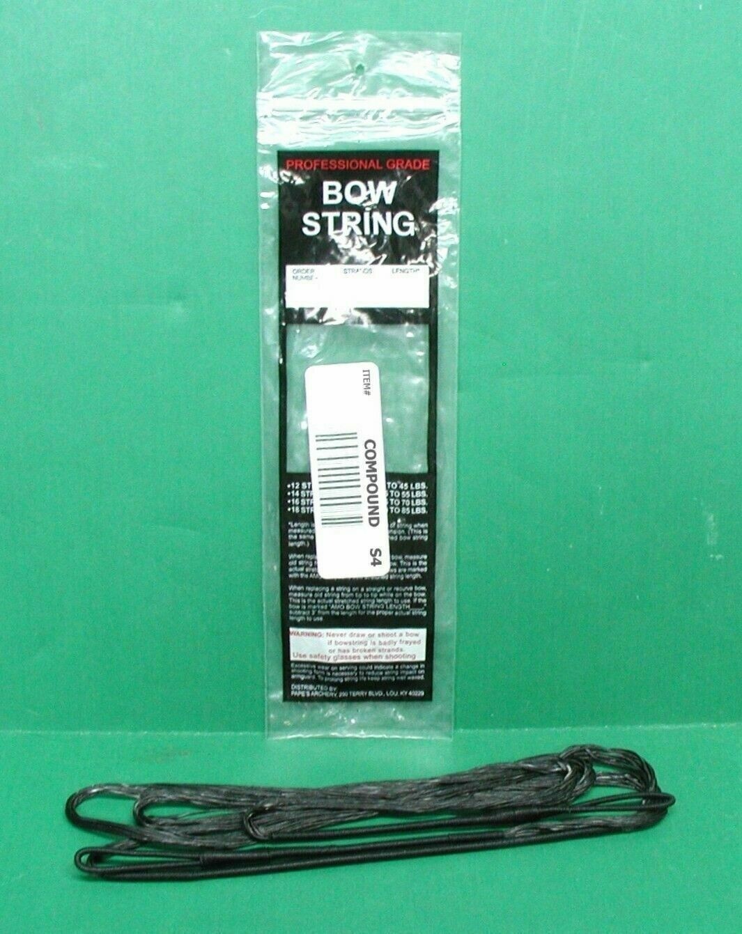 New Papes Professional Grade Compound Bow Replacement String - 47" 18 Strand S4