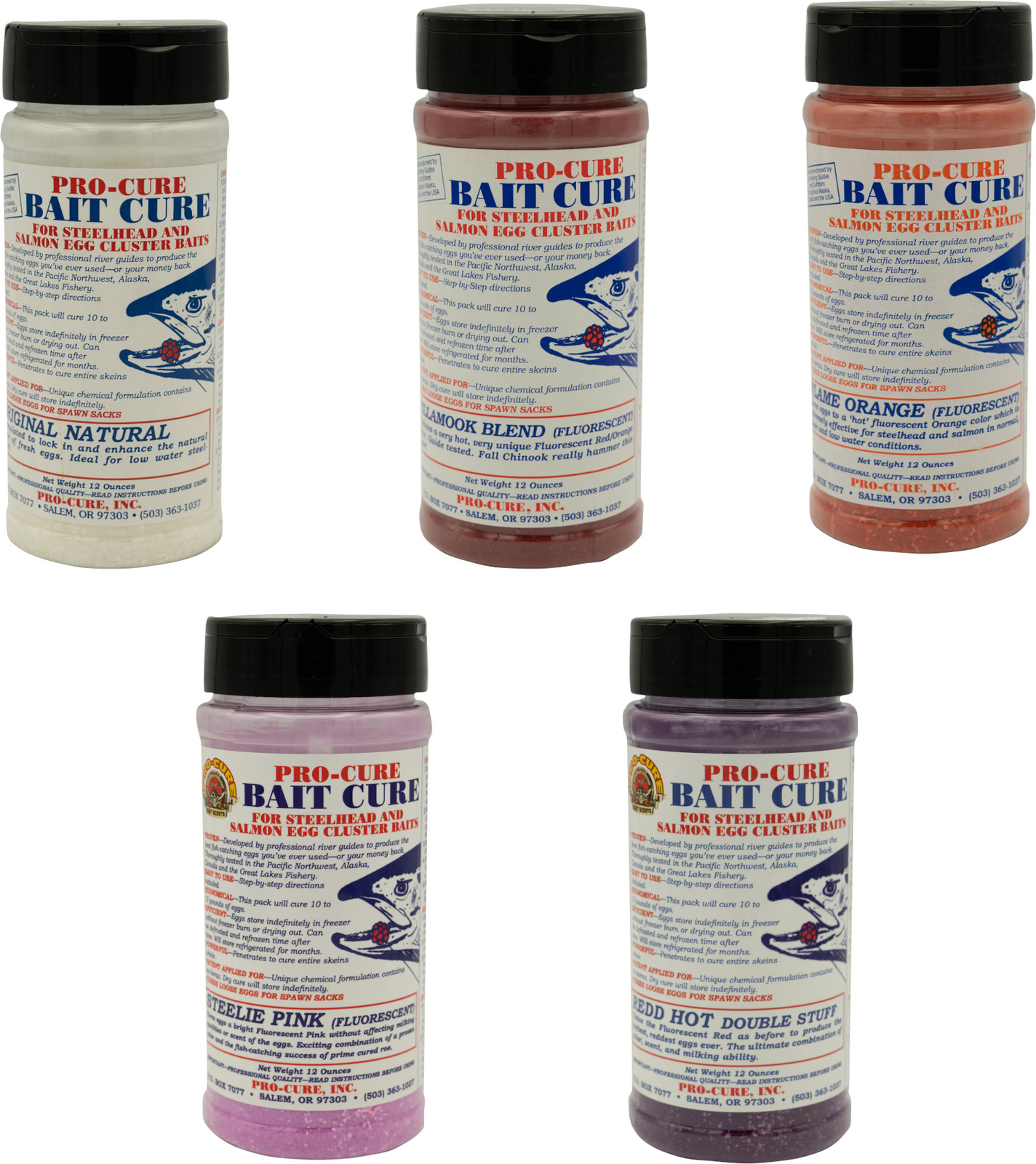 Pro-Cure Bait Cure 12 oz. Natural, Tillamook Blend, Red Hot - Cure for Egg Baits
