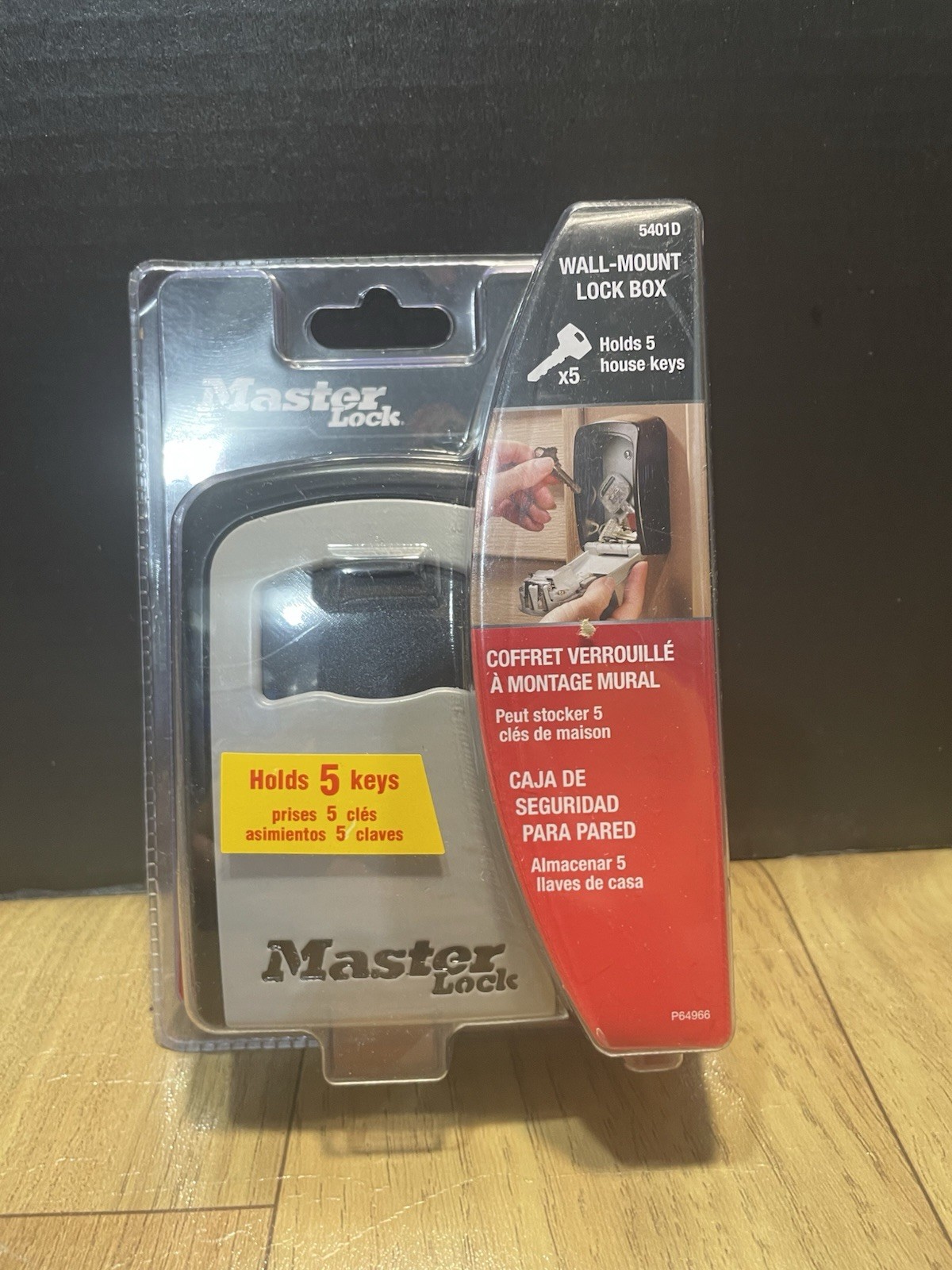 Master Lock SafeSpace Wall Mount Key Lock Box Holds 5 Keys New Sealed