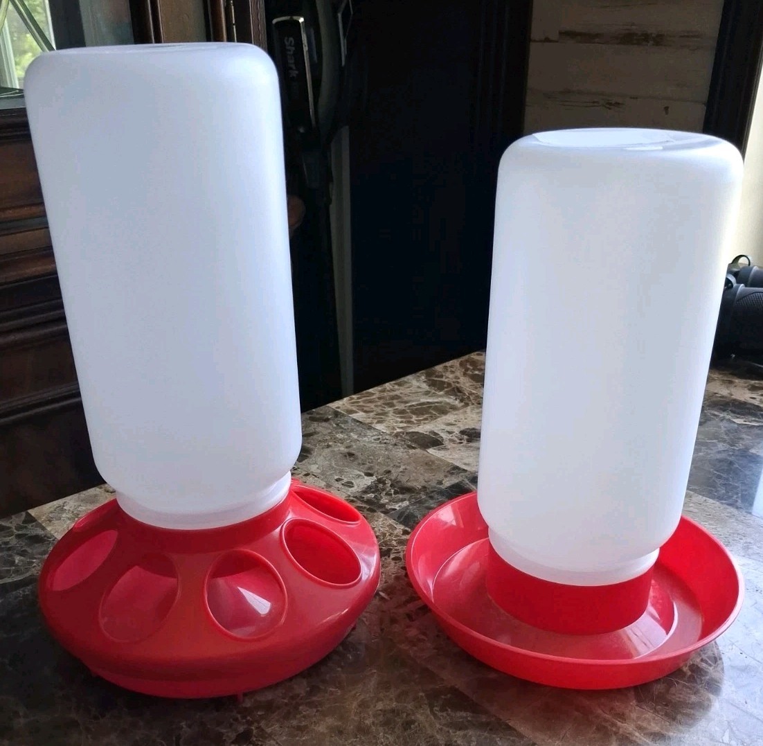 *COMBO QUART FEEDER & WATERER POULTRY CHICKEN