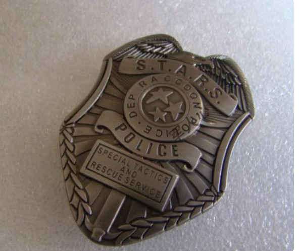 RESIDENT EVIL STARS RACCOON DEP POLICE BADGE MONEY CLIP