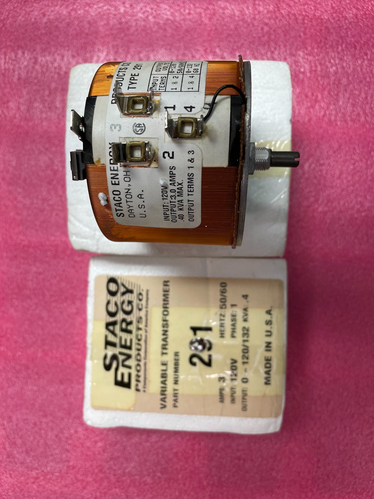 Staco Variable Transformer 291