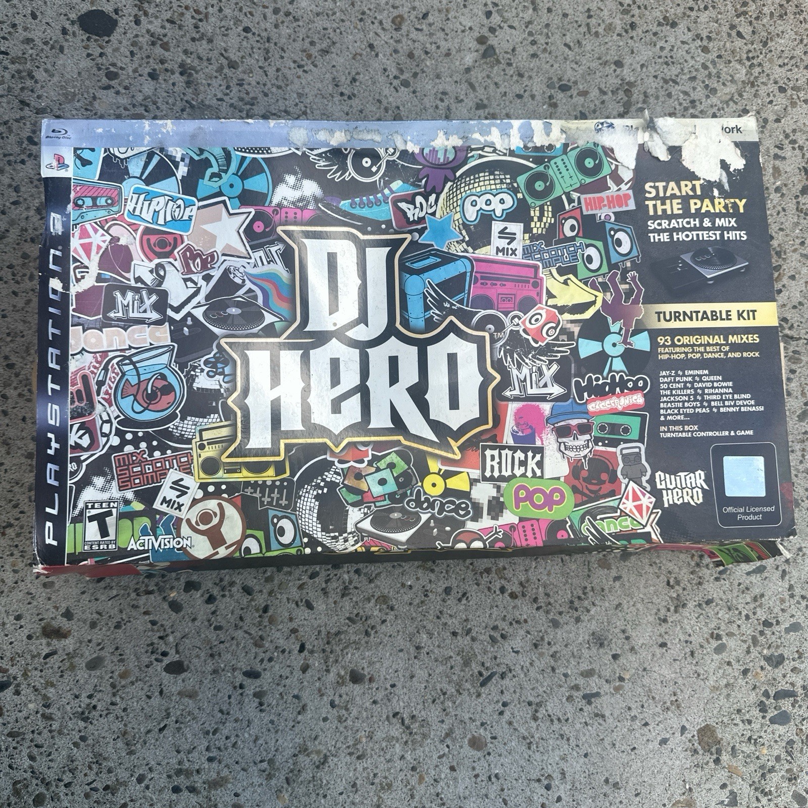 DJ Hero Turntable Kit Bundle for PlayStation 3, Game Disc, Controller