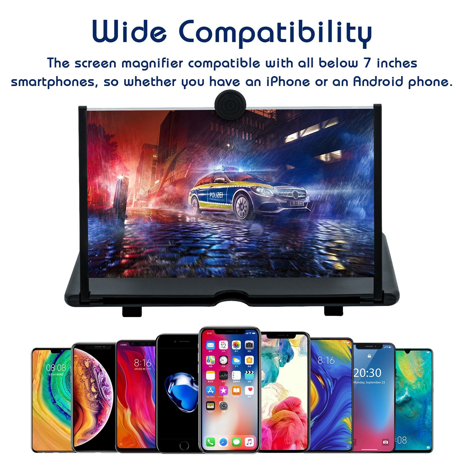 12inch Foldable HD Screen Amplifier for Mobile Phones