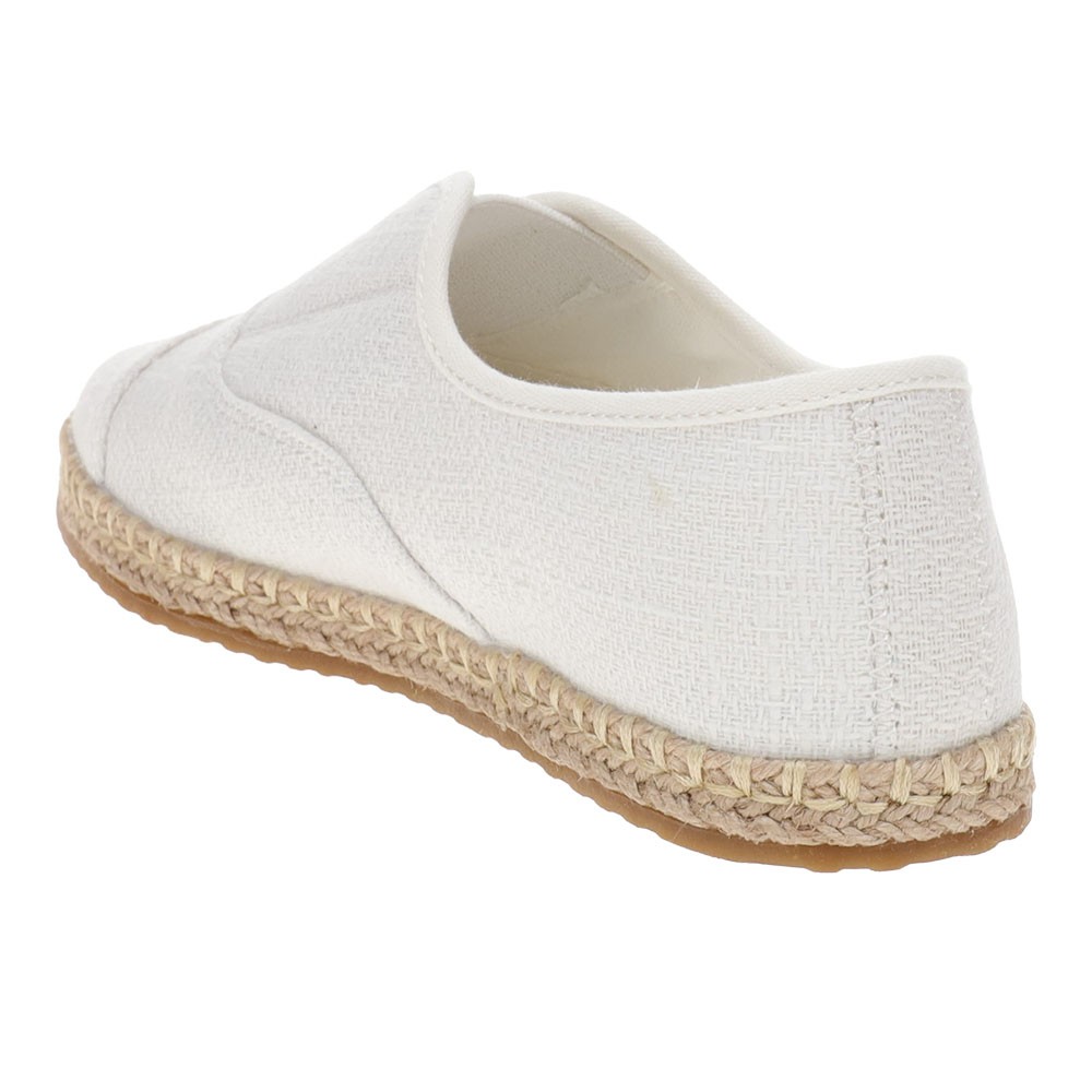 TOMS Palmera Plus Slip On Espadrille Womens White Flats Casual 10023048T-100