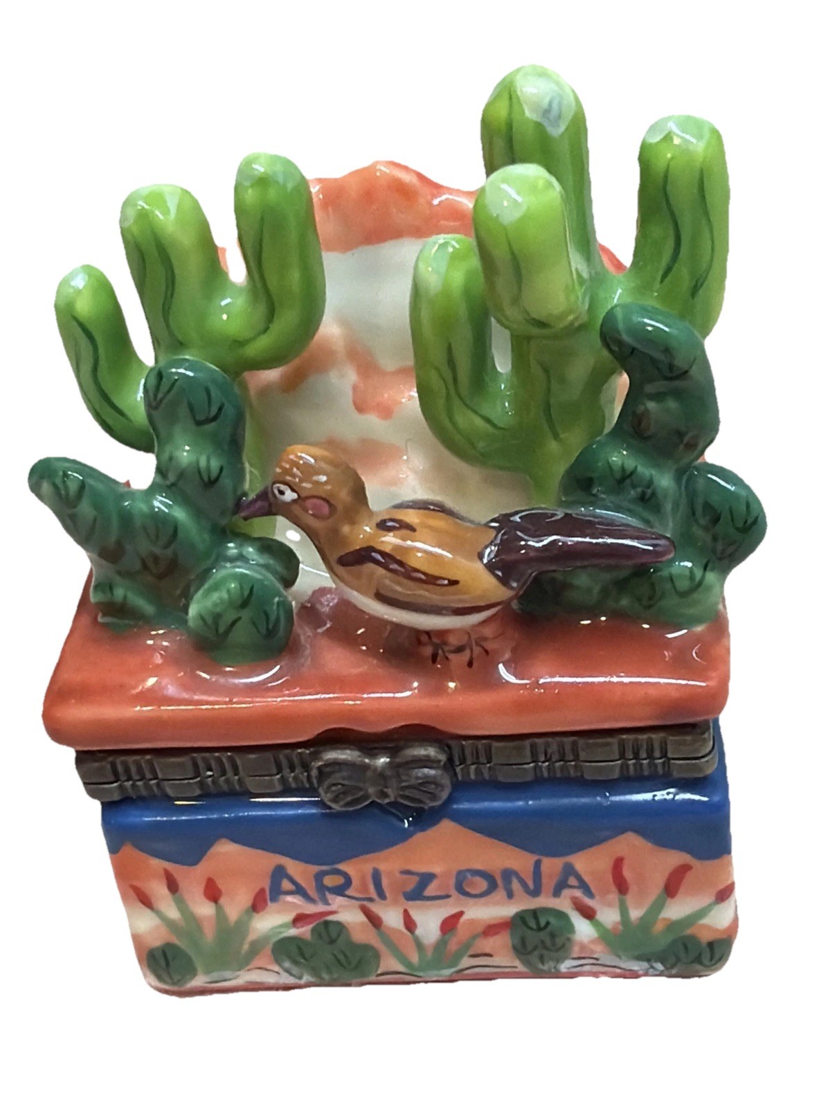 “Arizona” Ceramic Multicolored Trinket Box PO