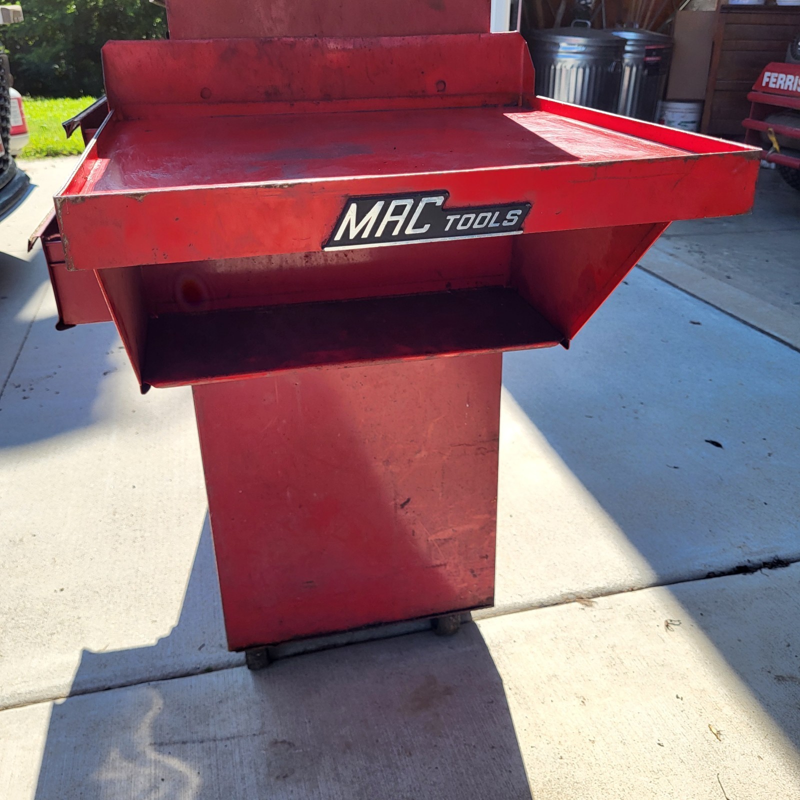 Vintage Mac Tools MB300S K3 Red Hanging Collapsible Folding Side Shelf