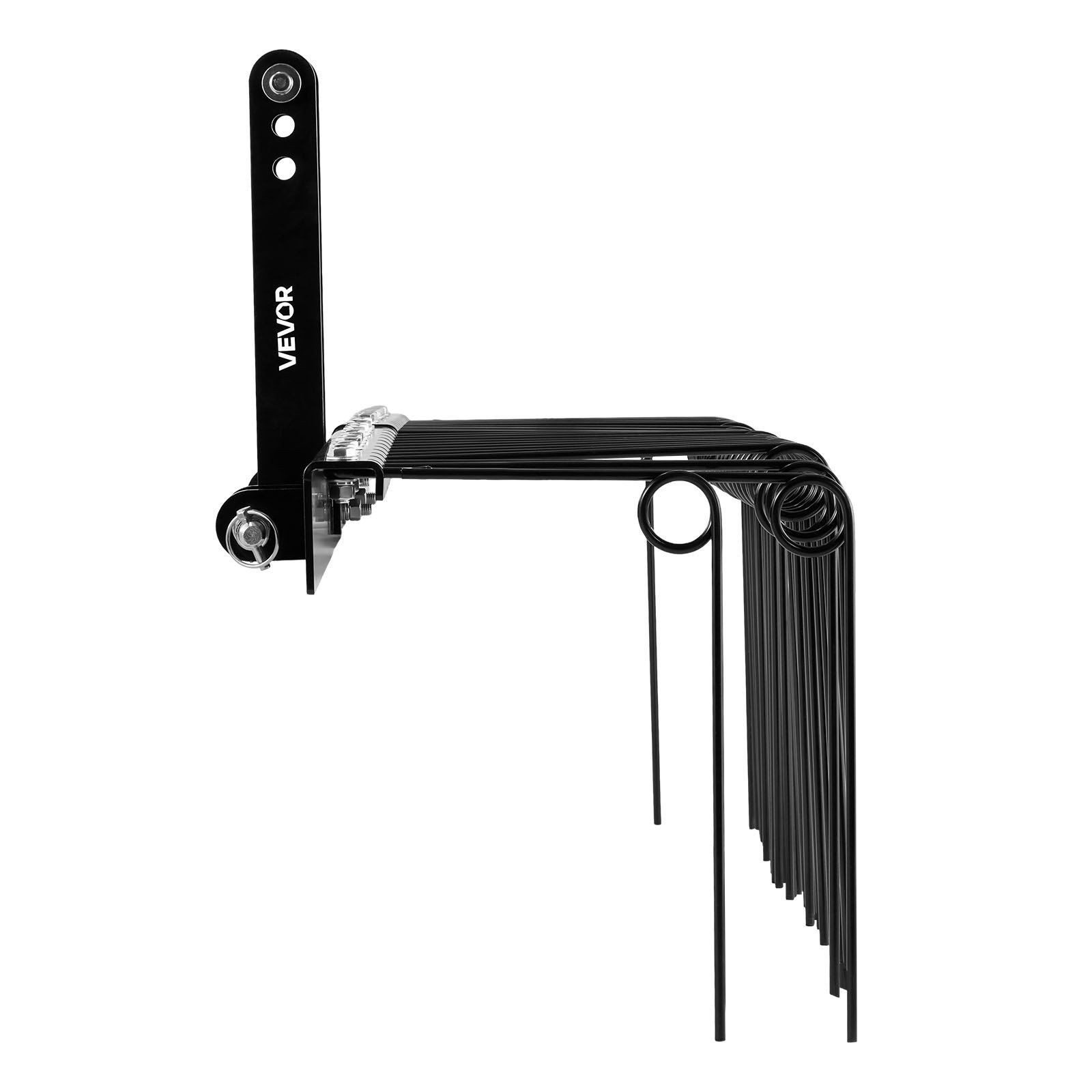 Landscape Rake 60in, 26 Tines, Heavy-Duty Steel, Fits Cat 1 Three-Point