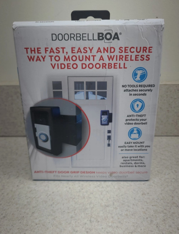 Doorbell Boa Protective Video Doorbell Mount in Black *486