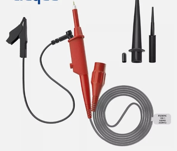 High Voltage 5KV 5000V 300MHz Oscilloscope Scope Passive Clip Probe 100X P2301C