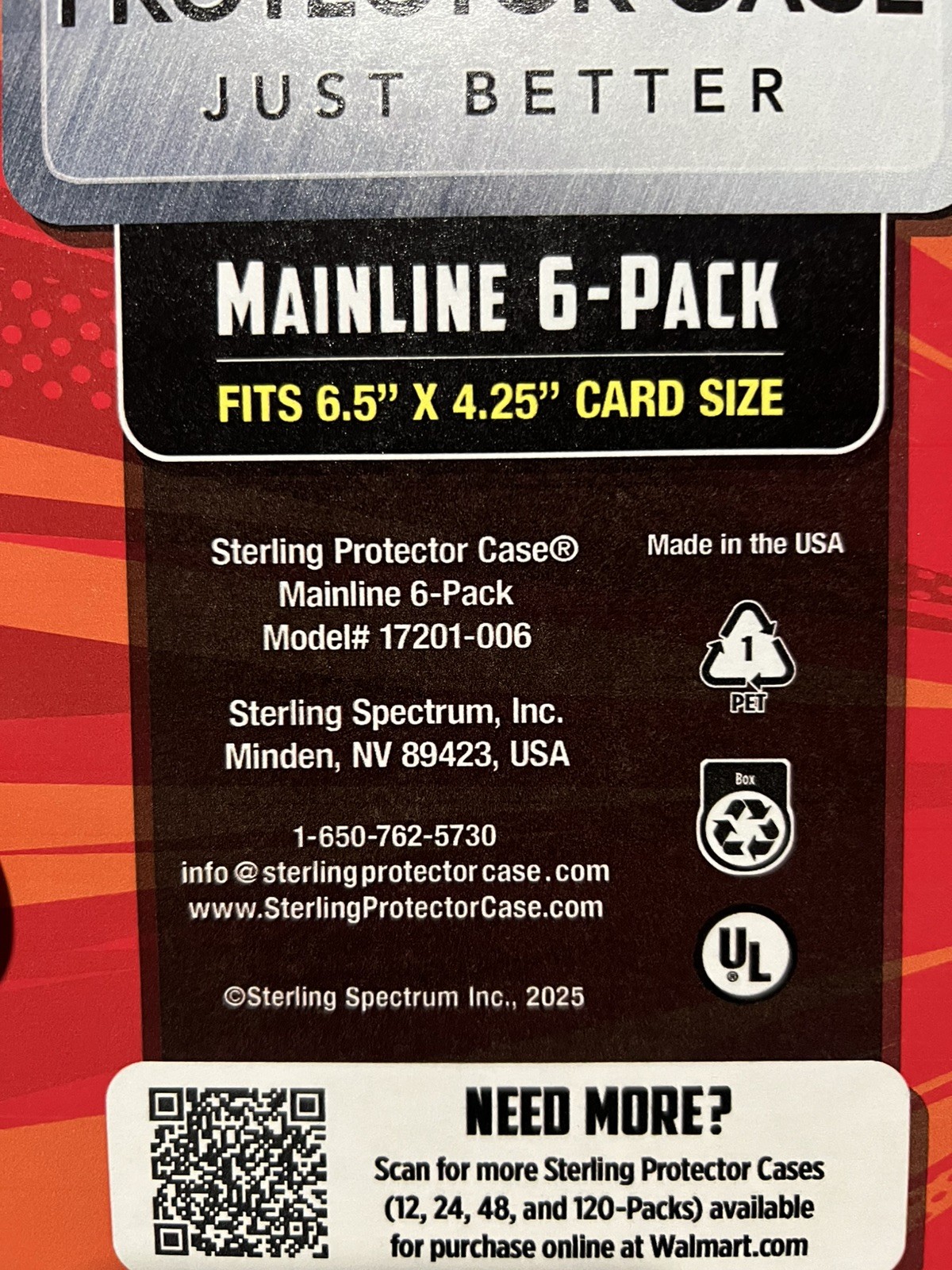 Sterling Protector Case Mainline 6 Pack Gift Box for Hot Wheels & Matchbox Basic