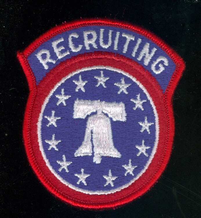 US Army Recruiting Command embroidered patch full color mint condition surplus