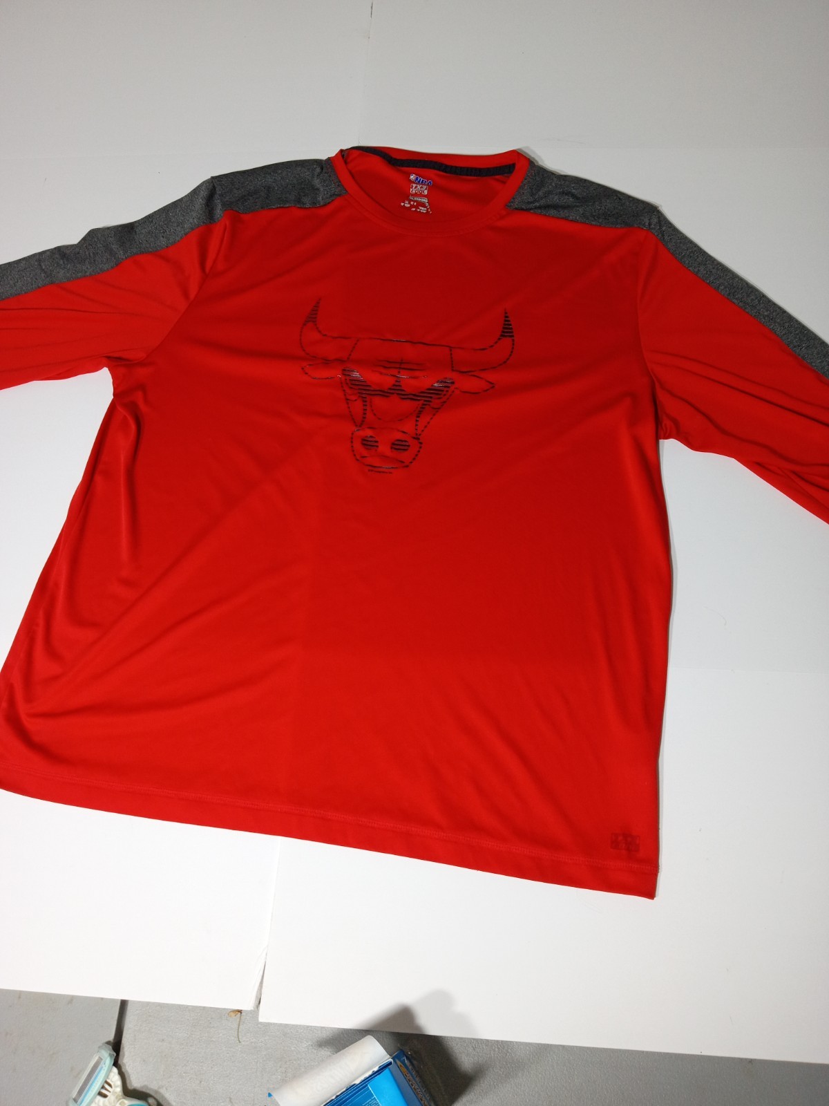 NBA Chicago Bulls Team Logo Long Sleeve Shirt Mens Size 2XL XXL