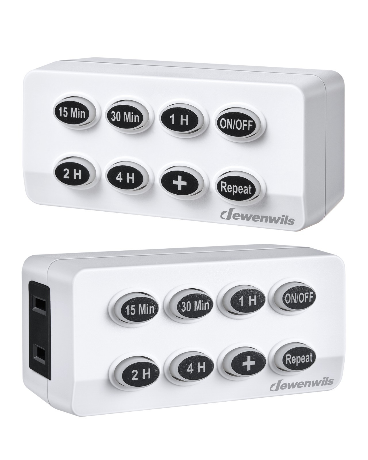 DEWENWILS Indoor Countdown Timer 1 Polarized Outlet timer Repeat Function 2Pack