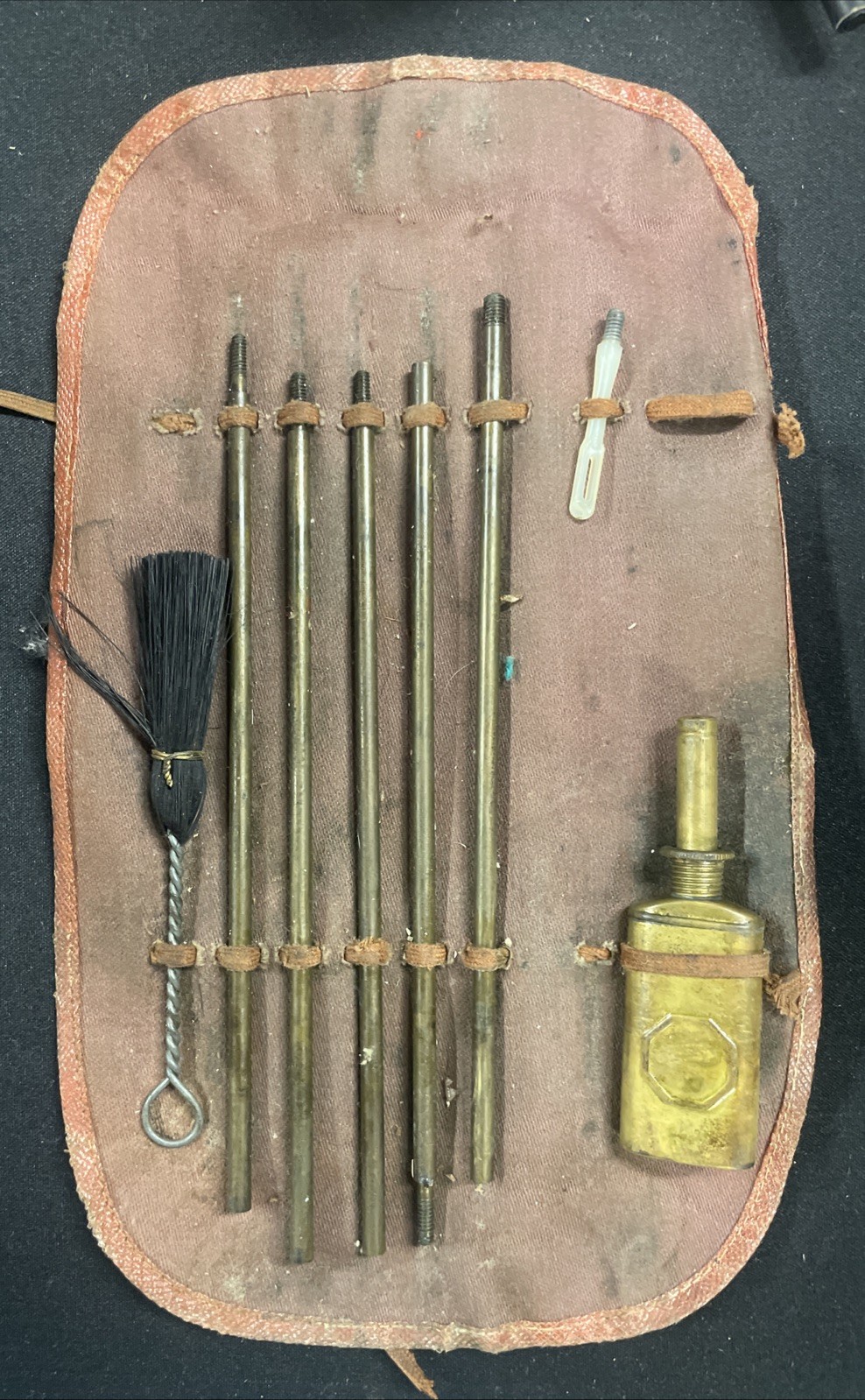 Ol' Sarge Gun Cleaning Kit Handmade Tool Roll Period Correct USED Missing Handle